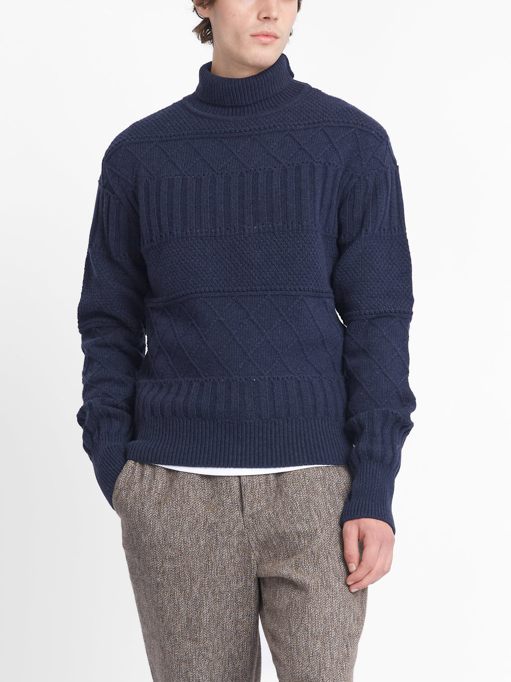  Talbot Roll Neck Jumper Bonham Navy