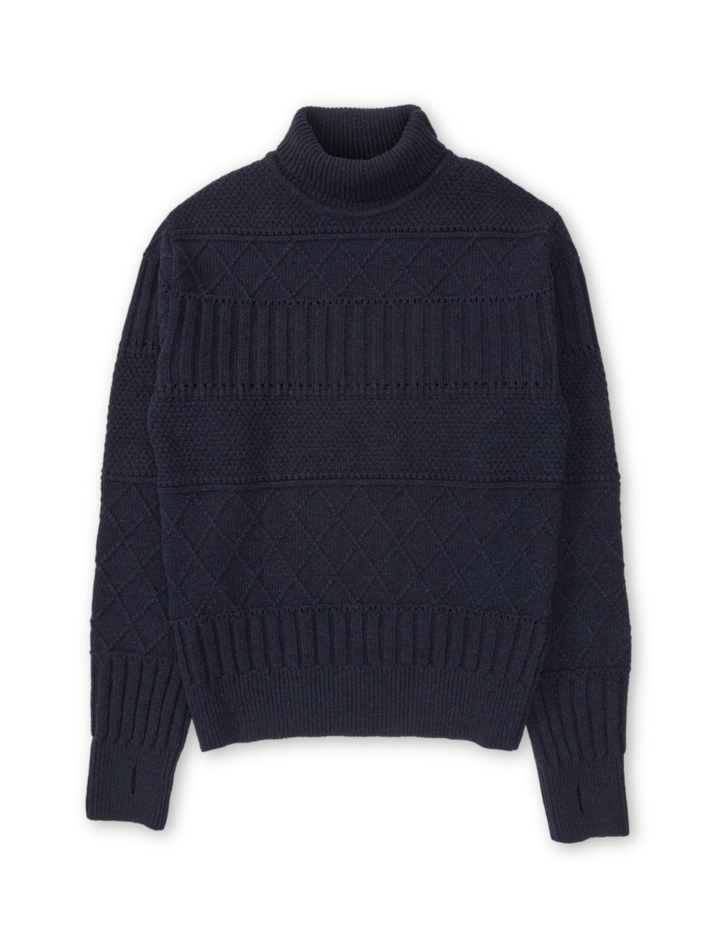  Talbot Roll Neck Jumper Bonham Navy
