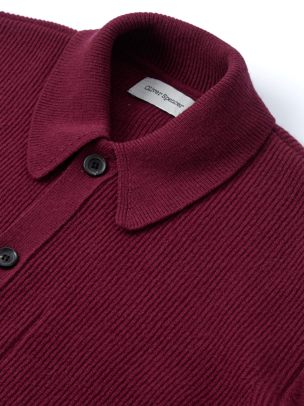  Britten Knitted Cardigan Greeves Berry Red