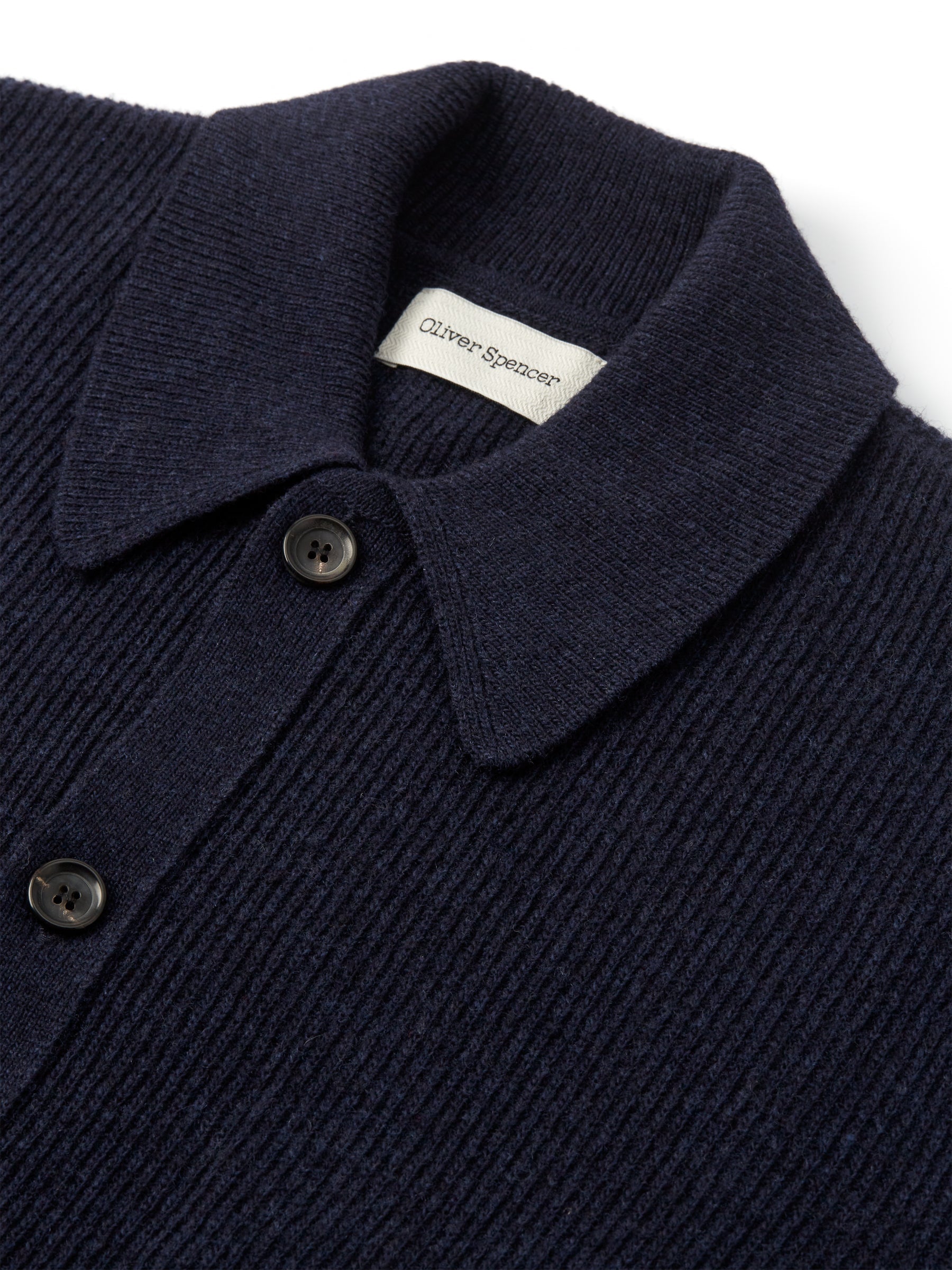  Britten Knitted Cardigan Greeves Navy