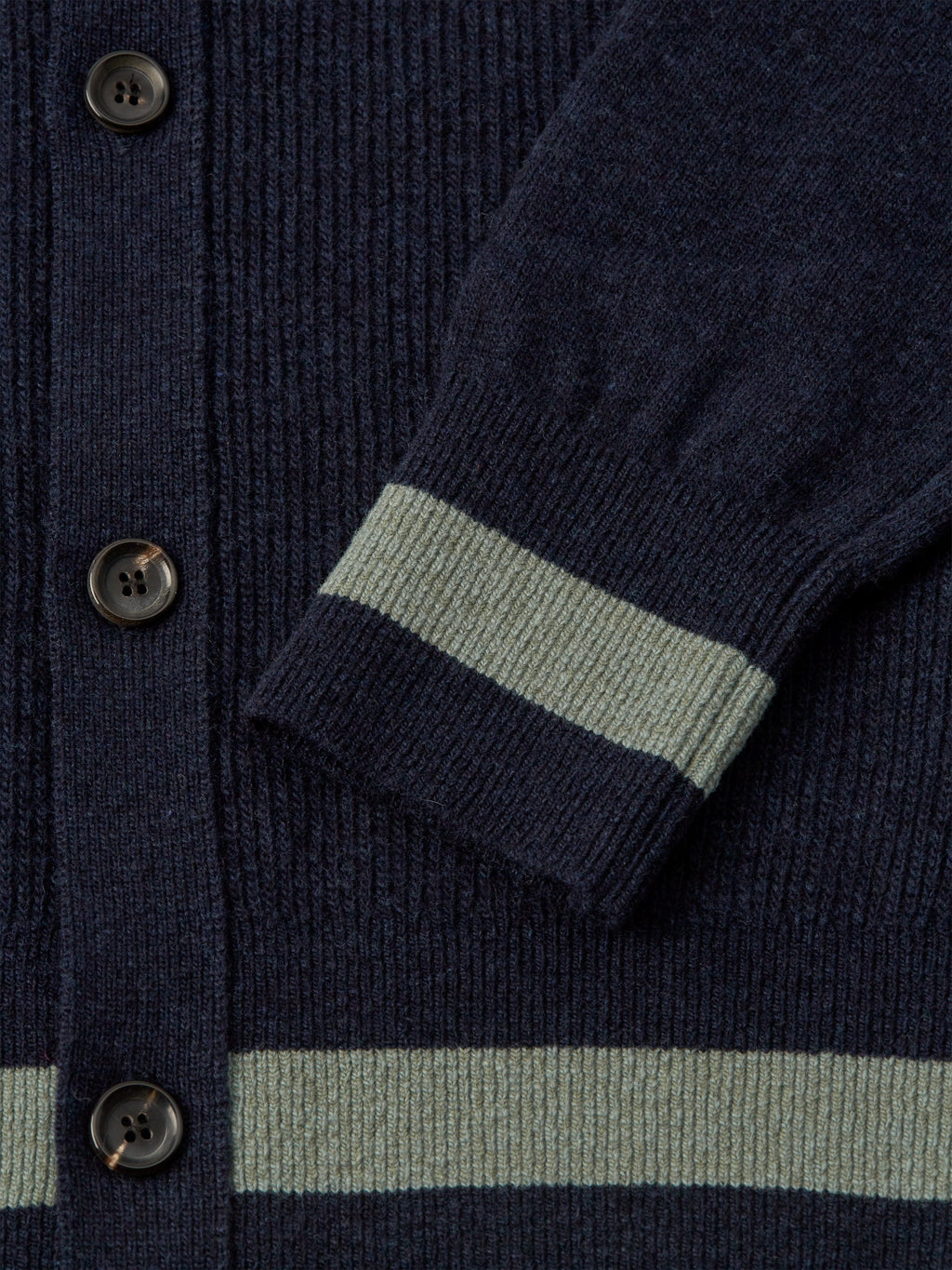  Britten Knitted Cardigan Greeves Navy