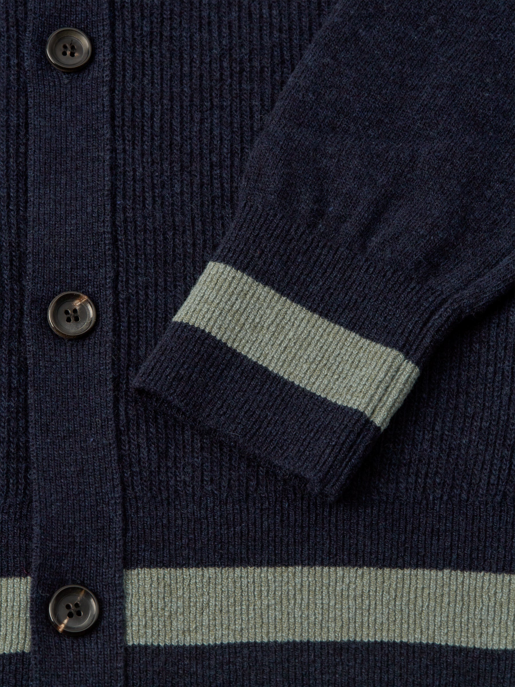  Britten Knitted Cardigan Greeves Navy