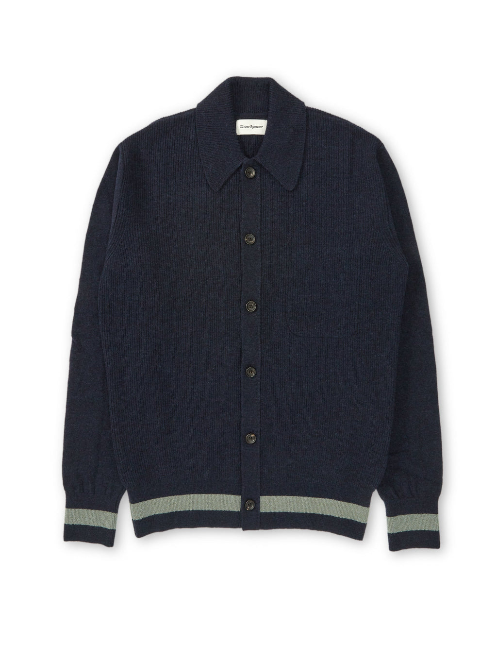  Britten Knitted Cardigan Greeves Navy
