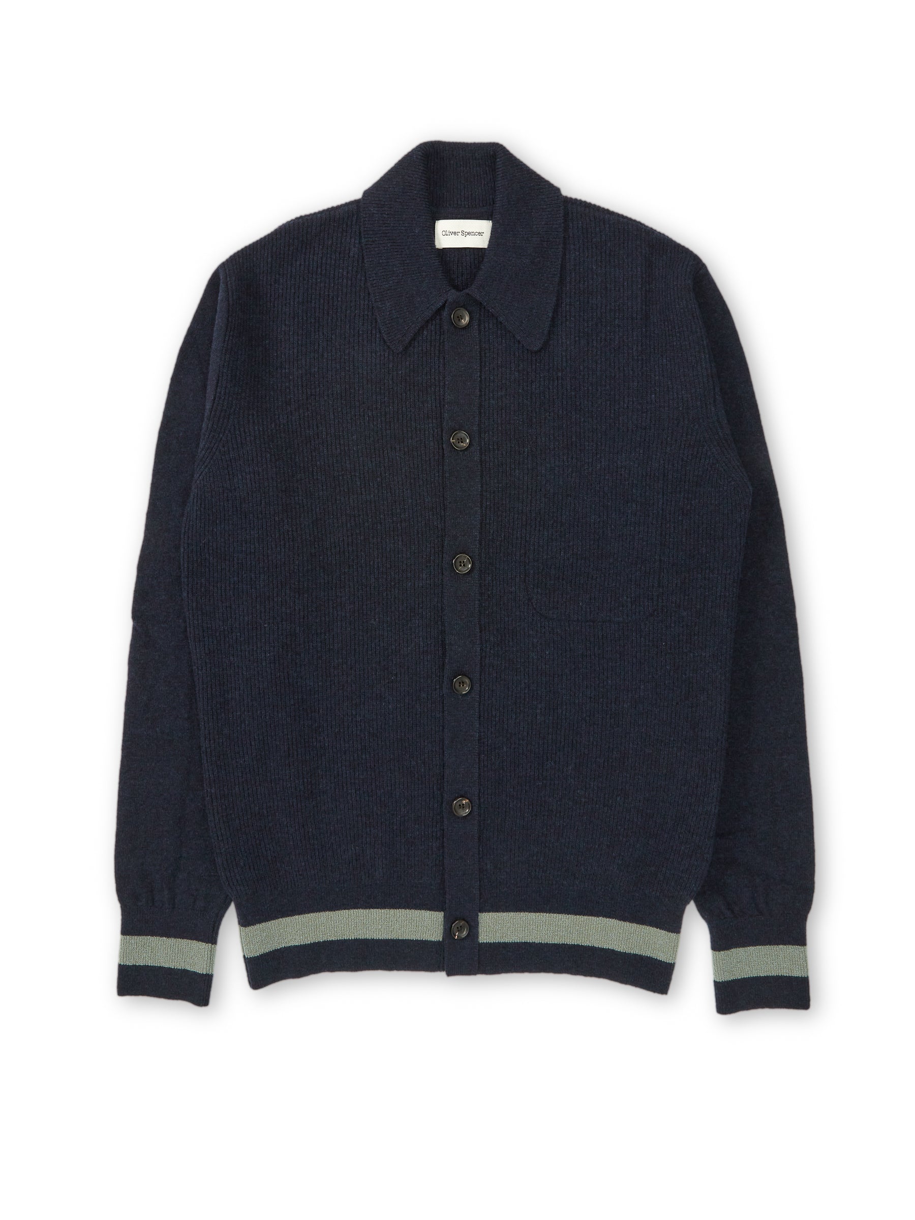  Britten Knitted Cardigan Greeves Navy