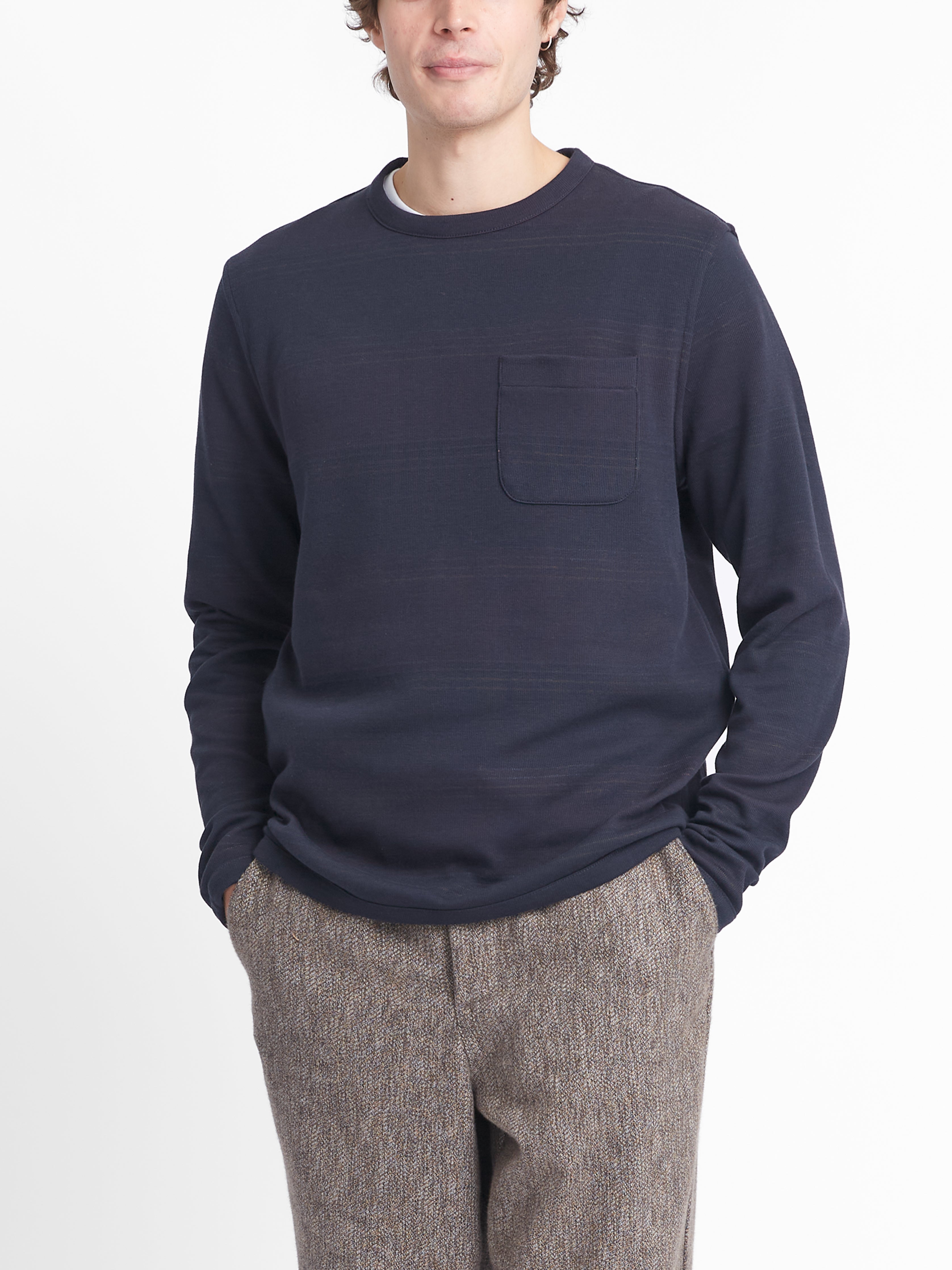  Reversible Newport Long Sleeve T-Shirt Hinkley Navy/Burgundy