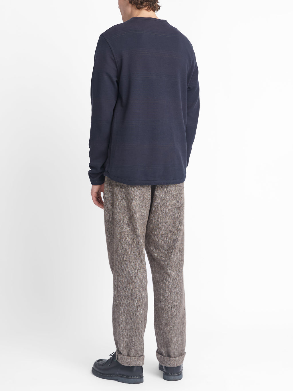  Reversible Newport Long Sleeve T-Shirt Hinkley Navy/Burgundy