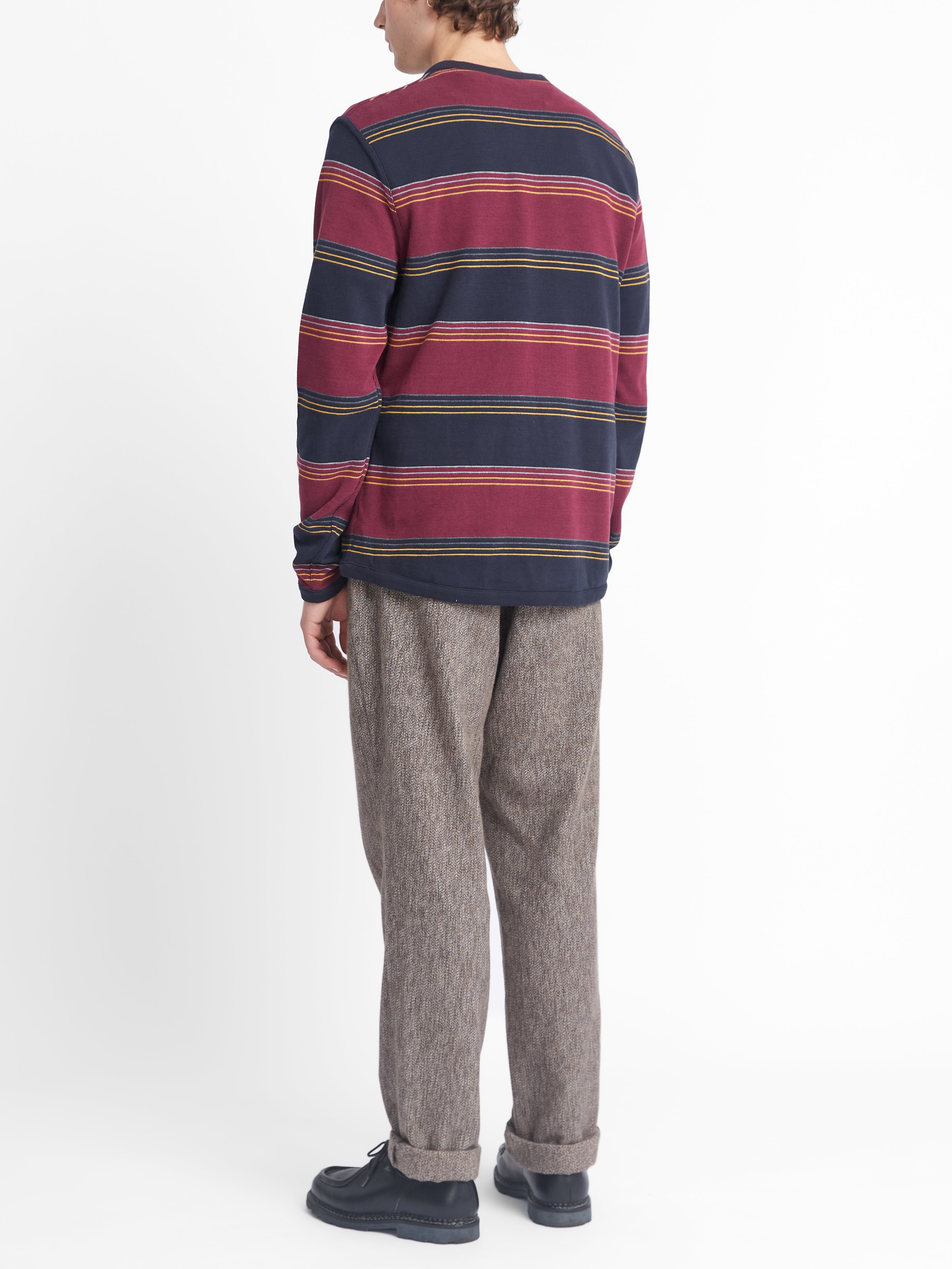  Reversible Newport Long Sleeve T-Shirt Hinkley Navy/Burgundy
