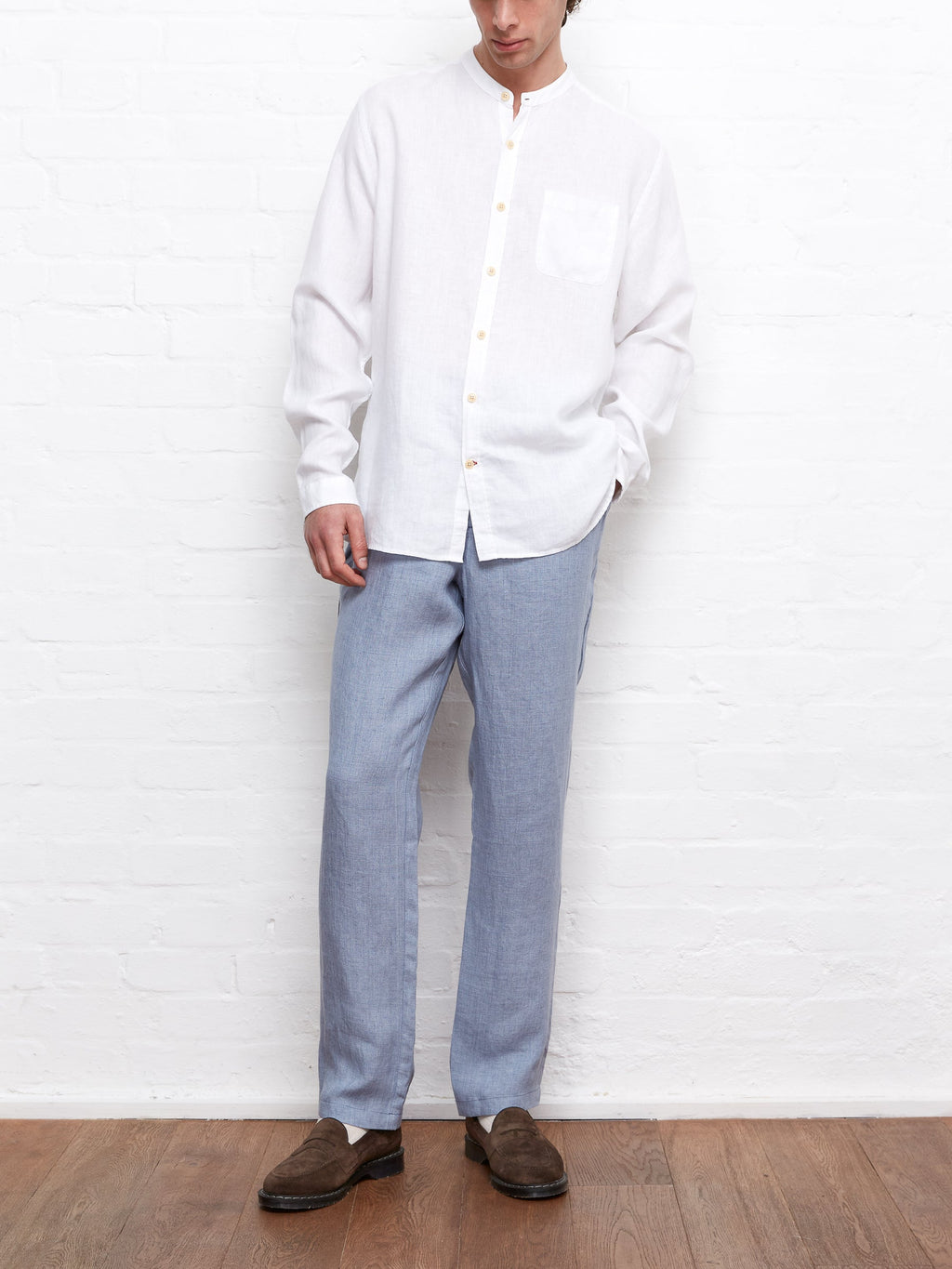  Grandad Shirt Bridford White