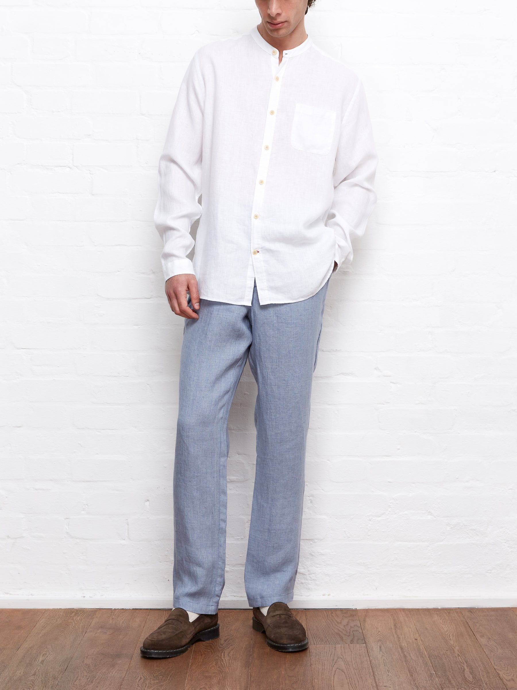 Grandad Shirt Bridford White
