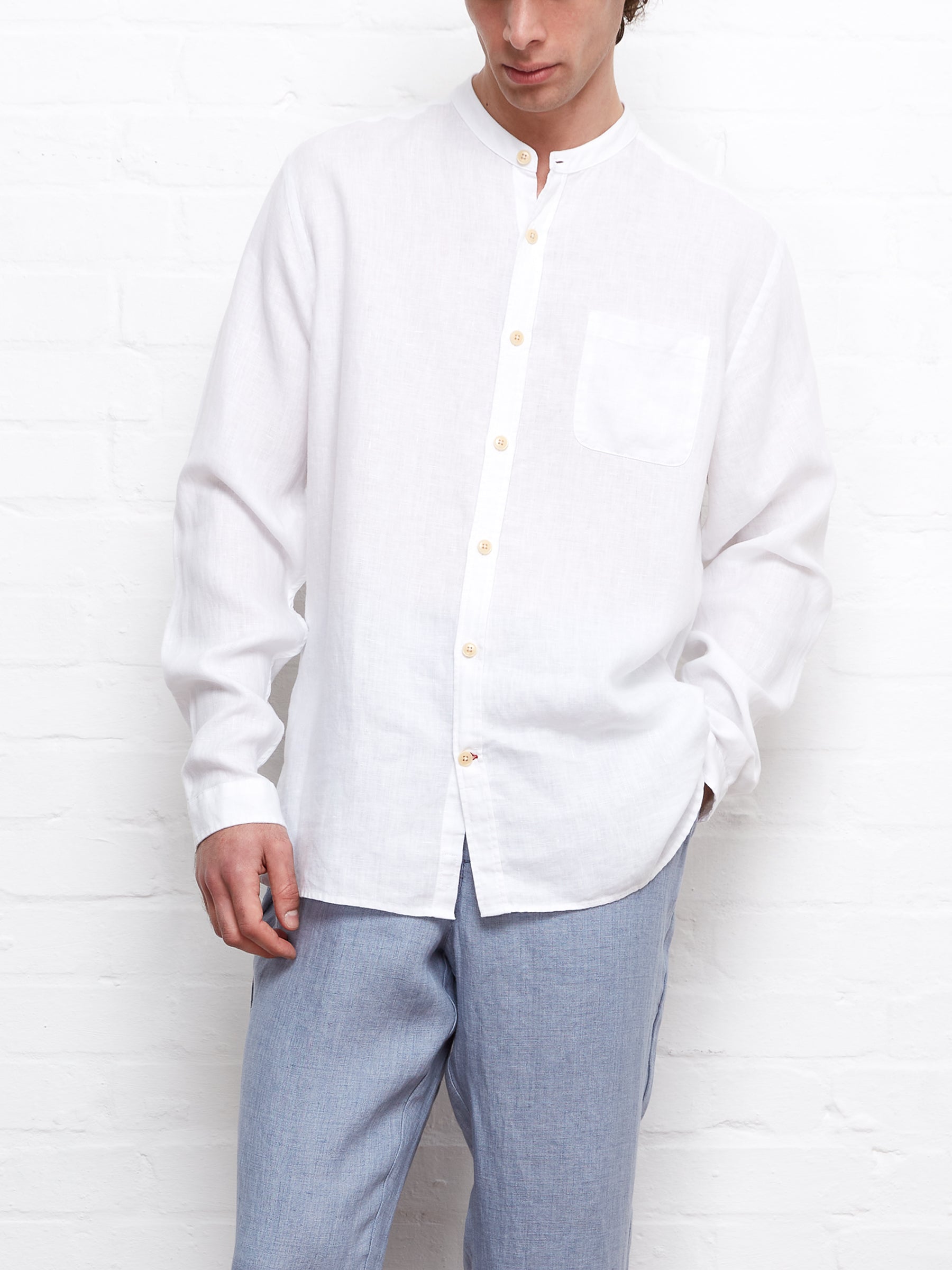  Grandad Shirt Bridford White