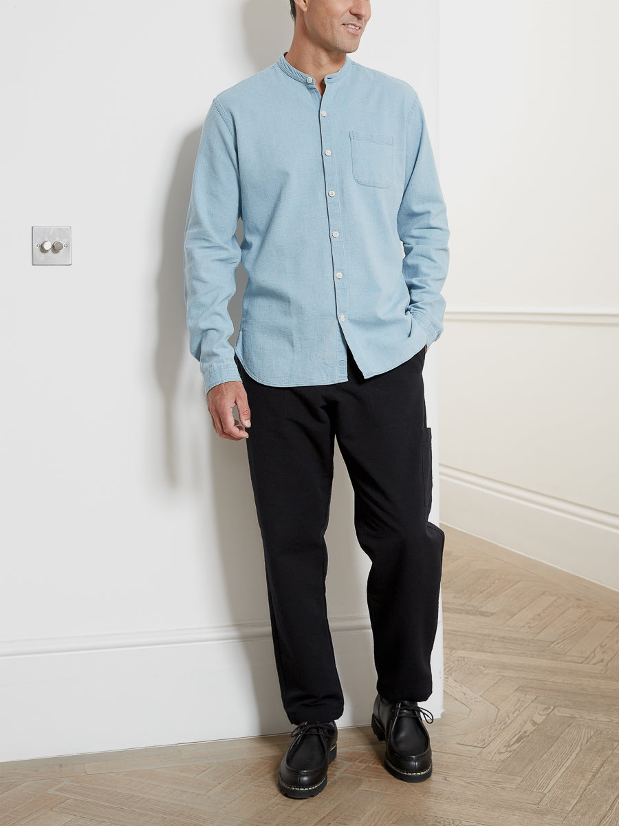  Grandad Shirt Kildale Indigo Light