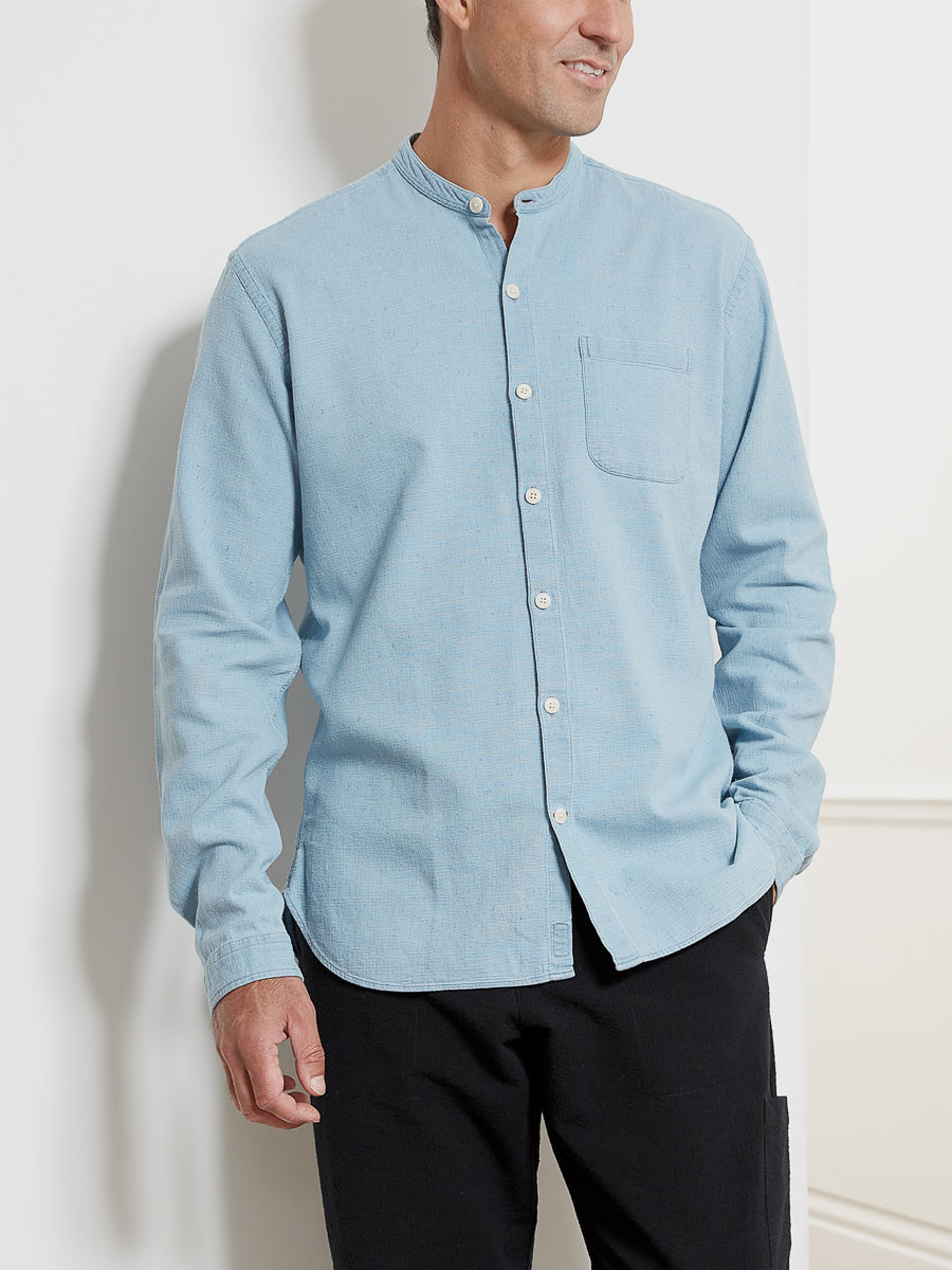  Grandad Shirt Kildale Indigo Light
