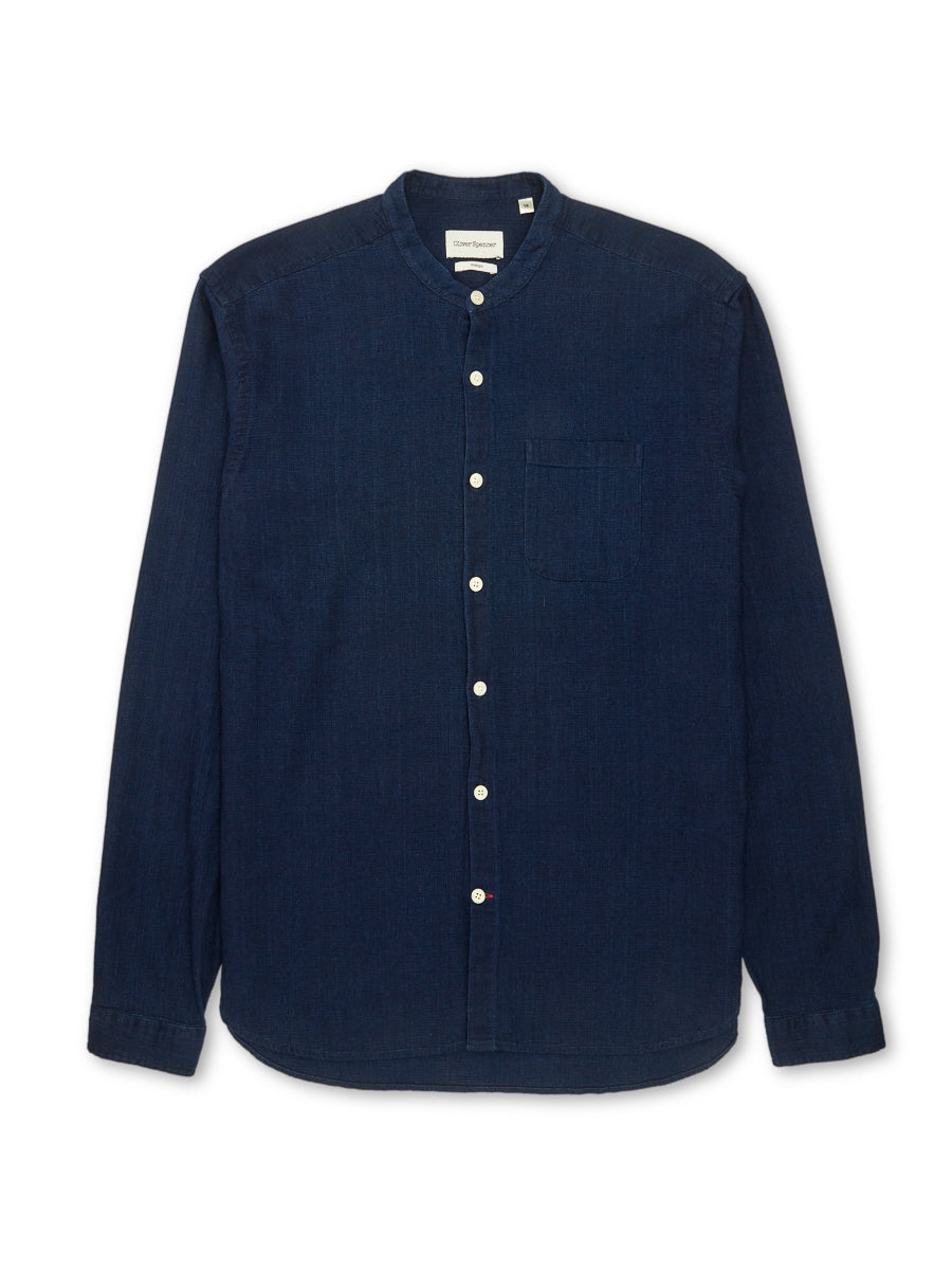  Grandad Shirt Kildale Indigo Rinse