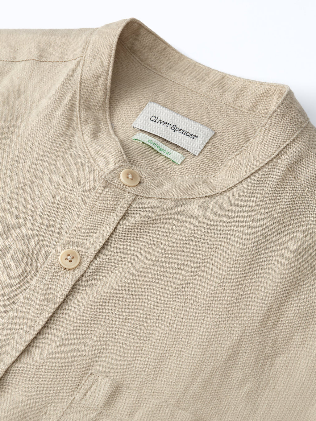  Grandad Shirt Padworth Beige