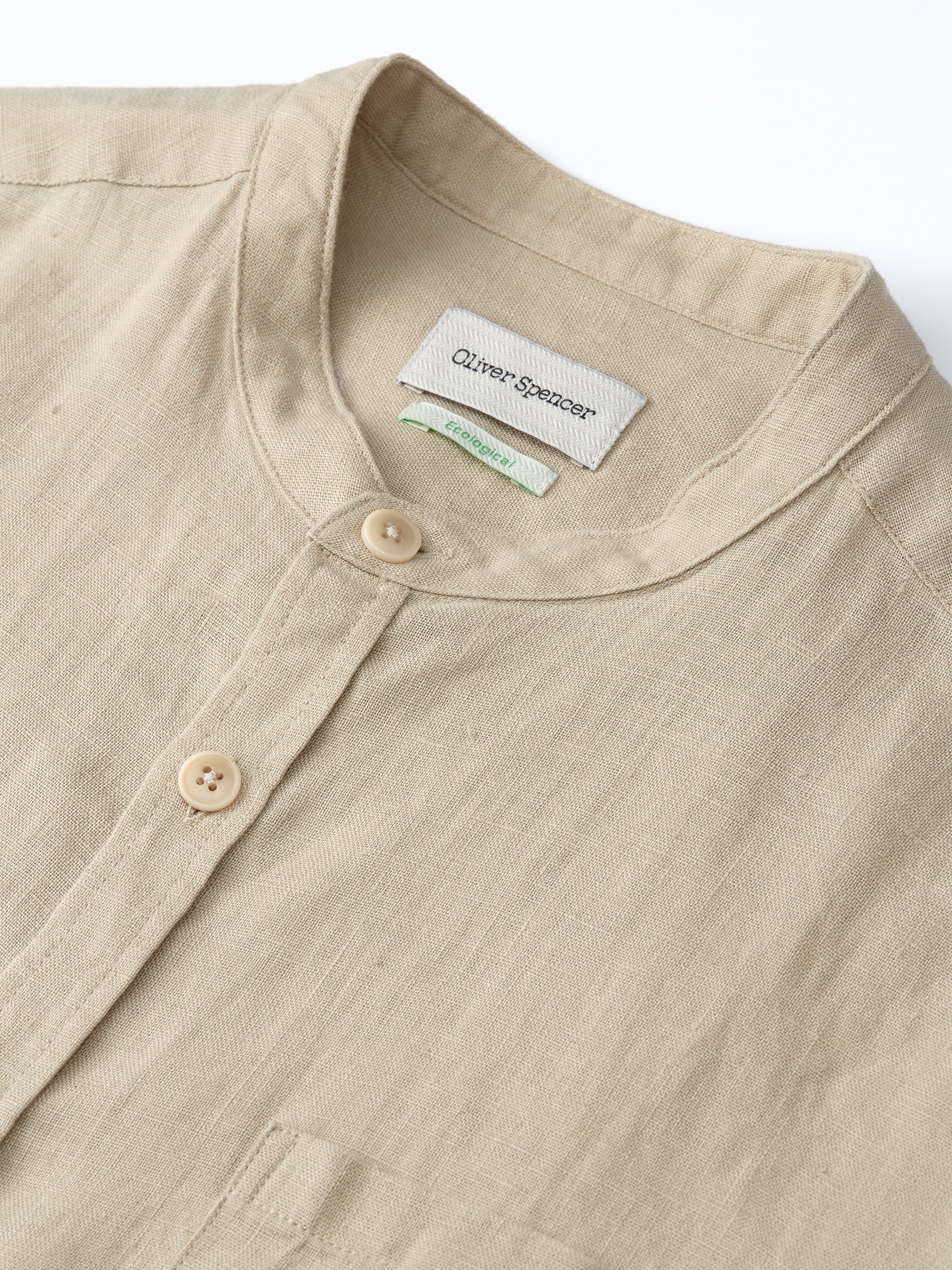  Grandad Shirt Padworth Beige