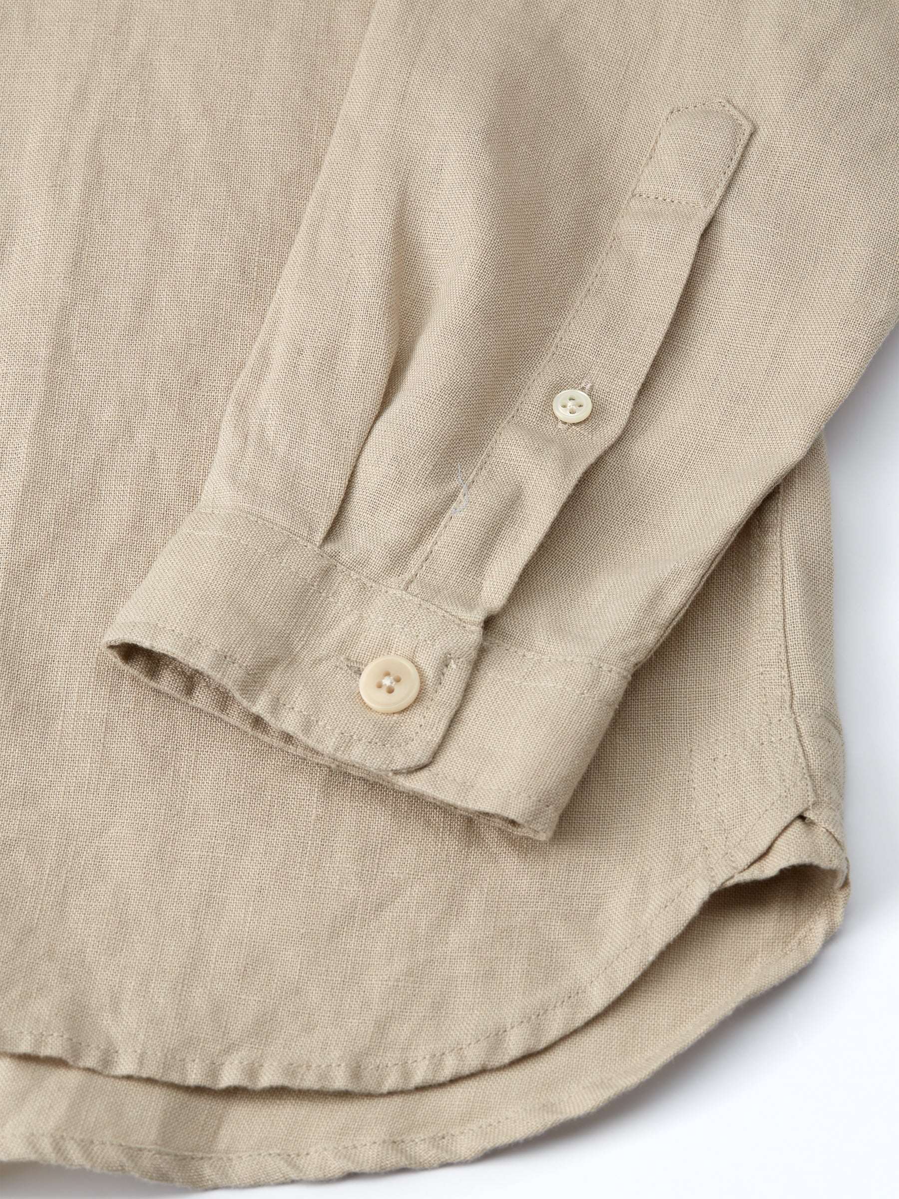  Grandad Shirt Padworth Beige