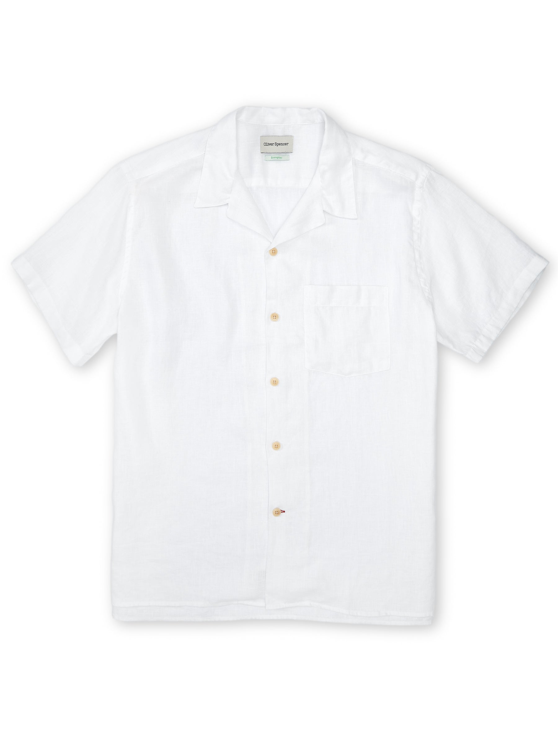  Havana Short Sleeve Shirt Bridford White