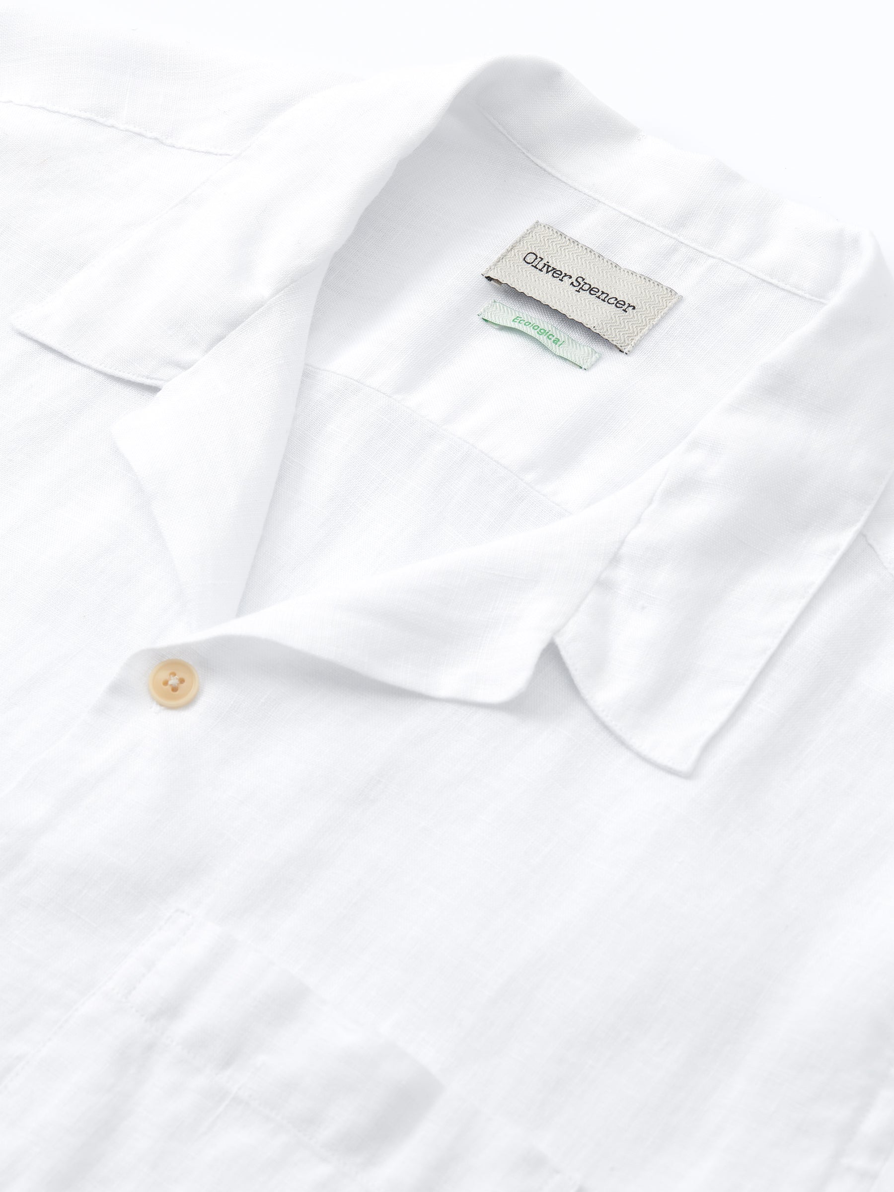  Havana Short Sleeve Shirt Bridford White
