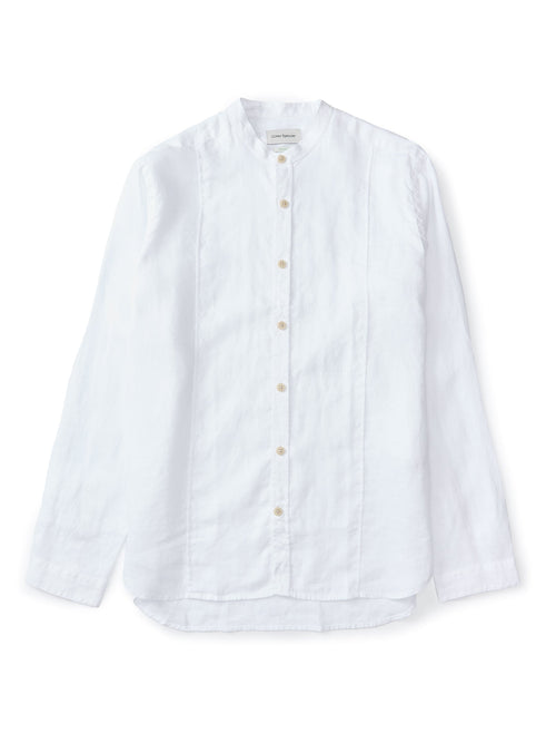  Collarless Ashcroft Shirt Bridford White