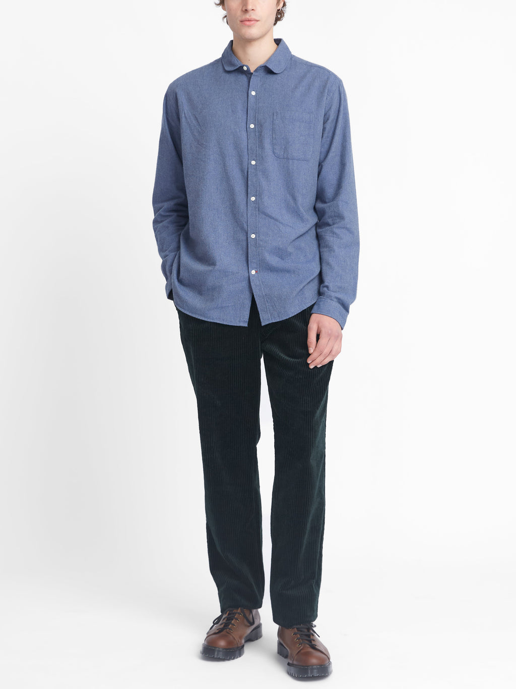  Eton Collar Shirt Abbingdon Slate Blue