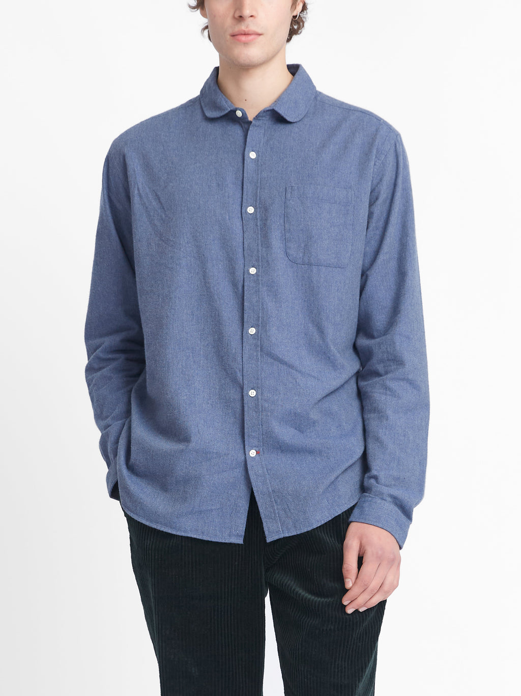  Eton Collar Shirt Abbingdon Slate Blue