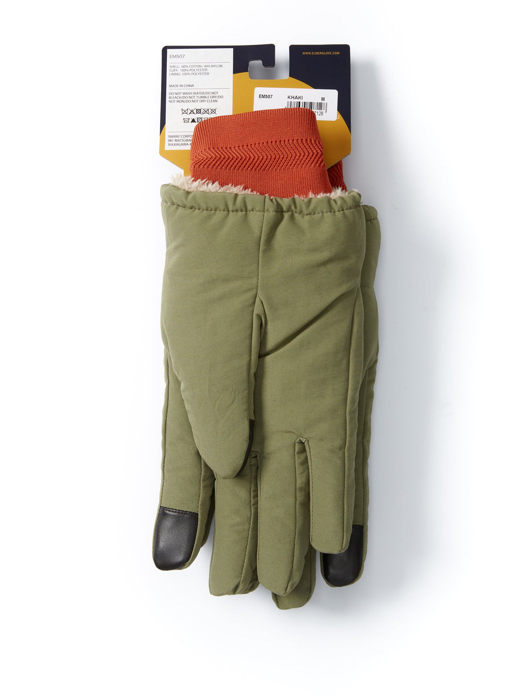  Elmer Knit Cuff Glove Khaki
