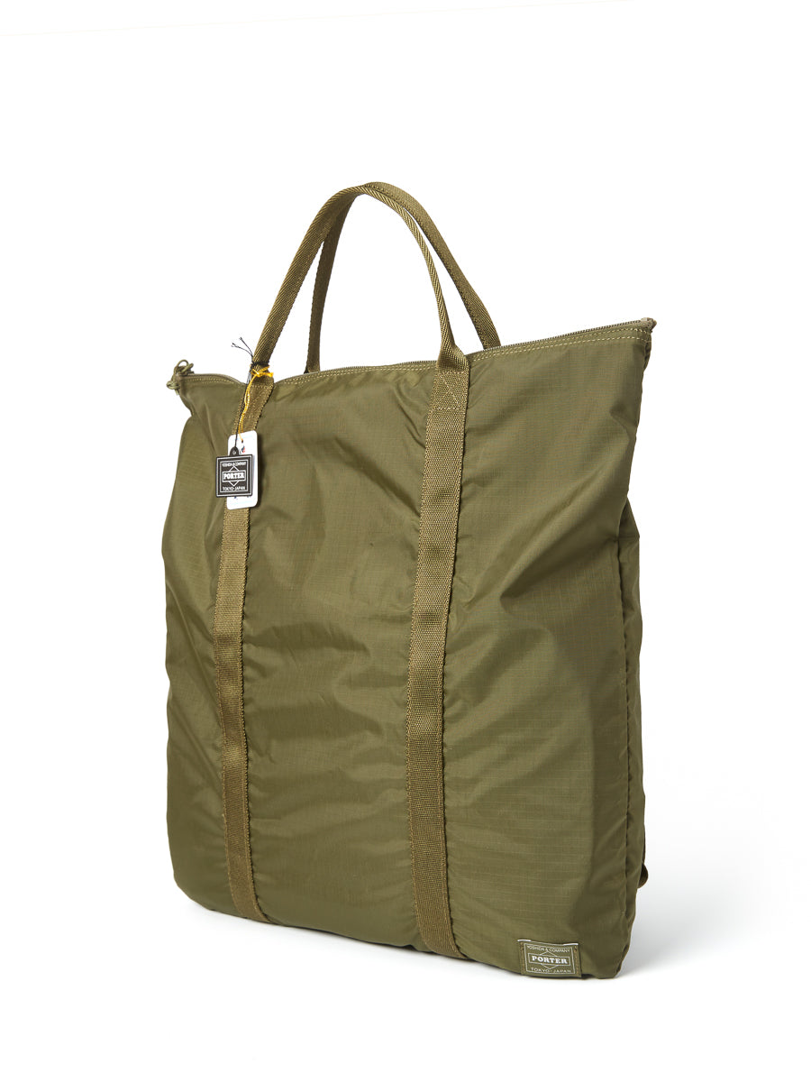  Porter-Yoshida & Co Flex 2-Way Tote Bag Olive