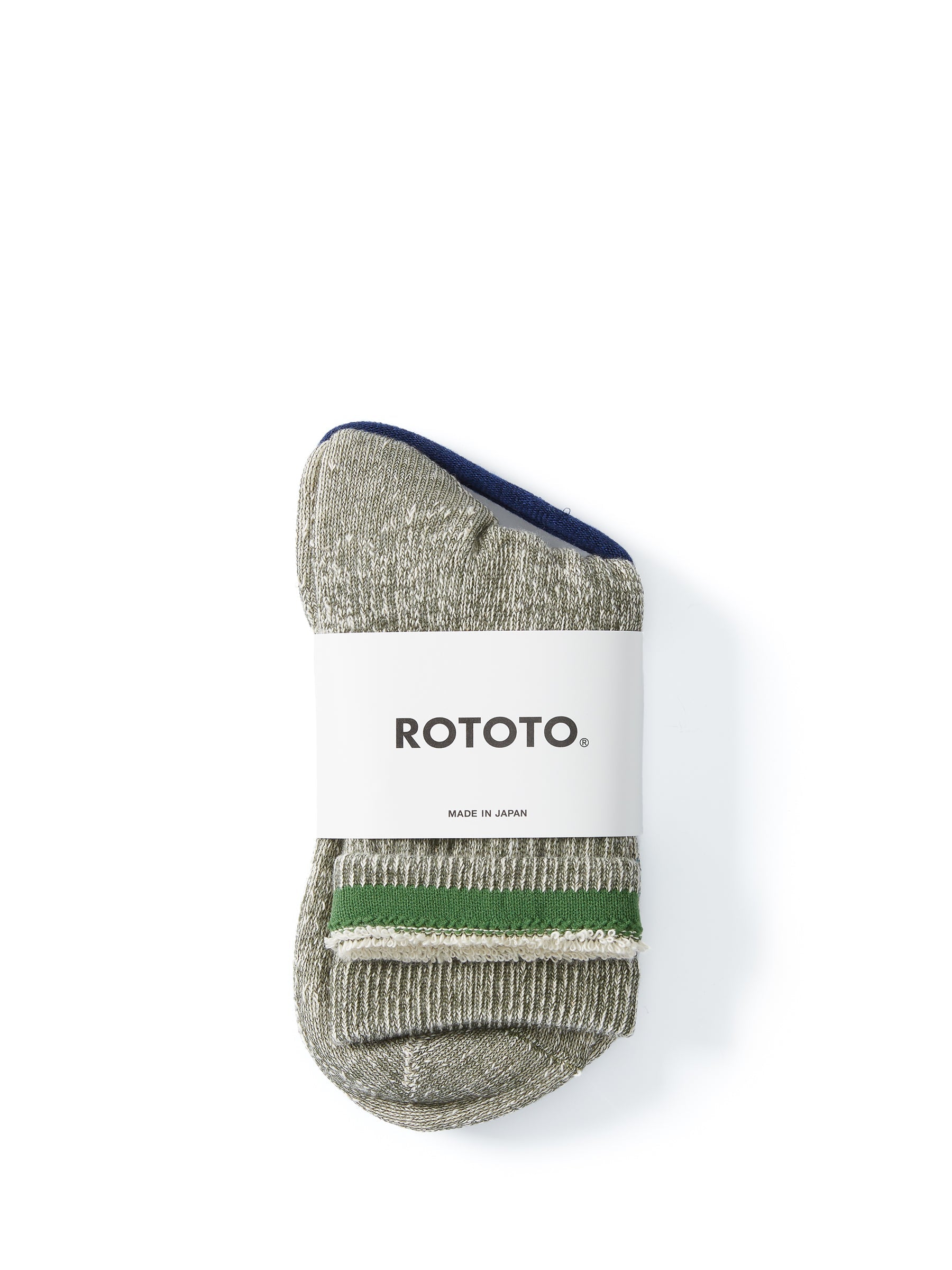  Ro To To Double Face Mid Socks Green