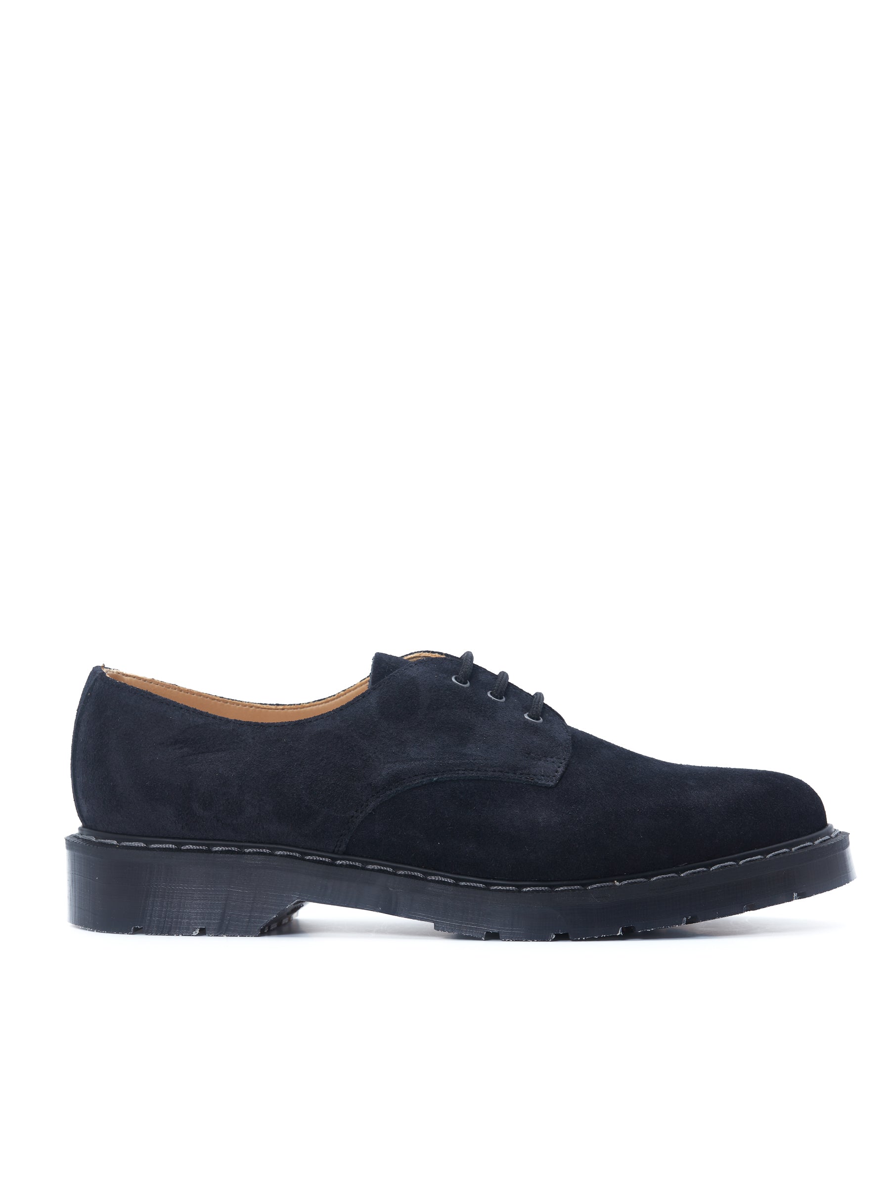  Solovair X Oliver Spencer Navy Suede 3-eye Gibson Shoes