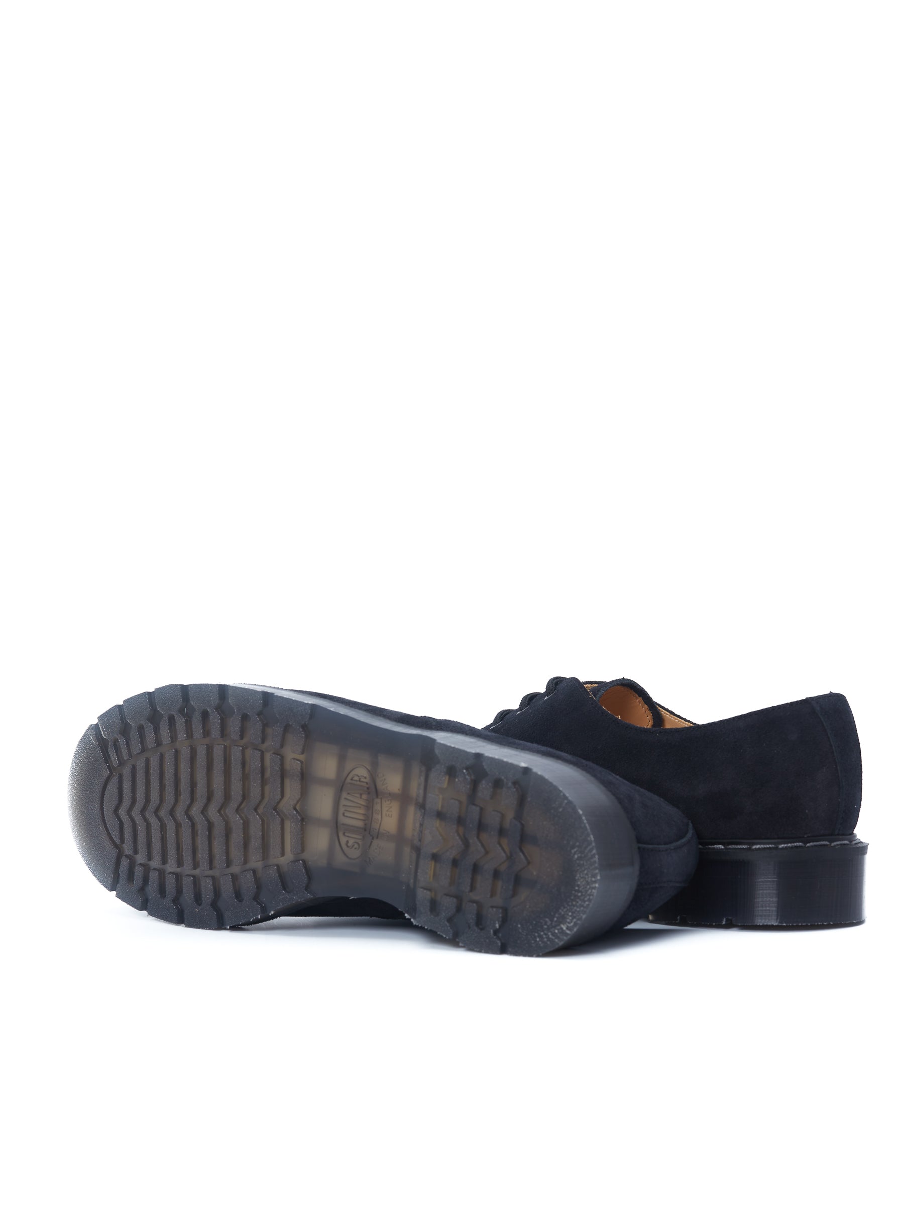  Solovair X Oliver Spencer Navy Suede 3-eye Gibson Shoes