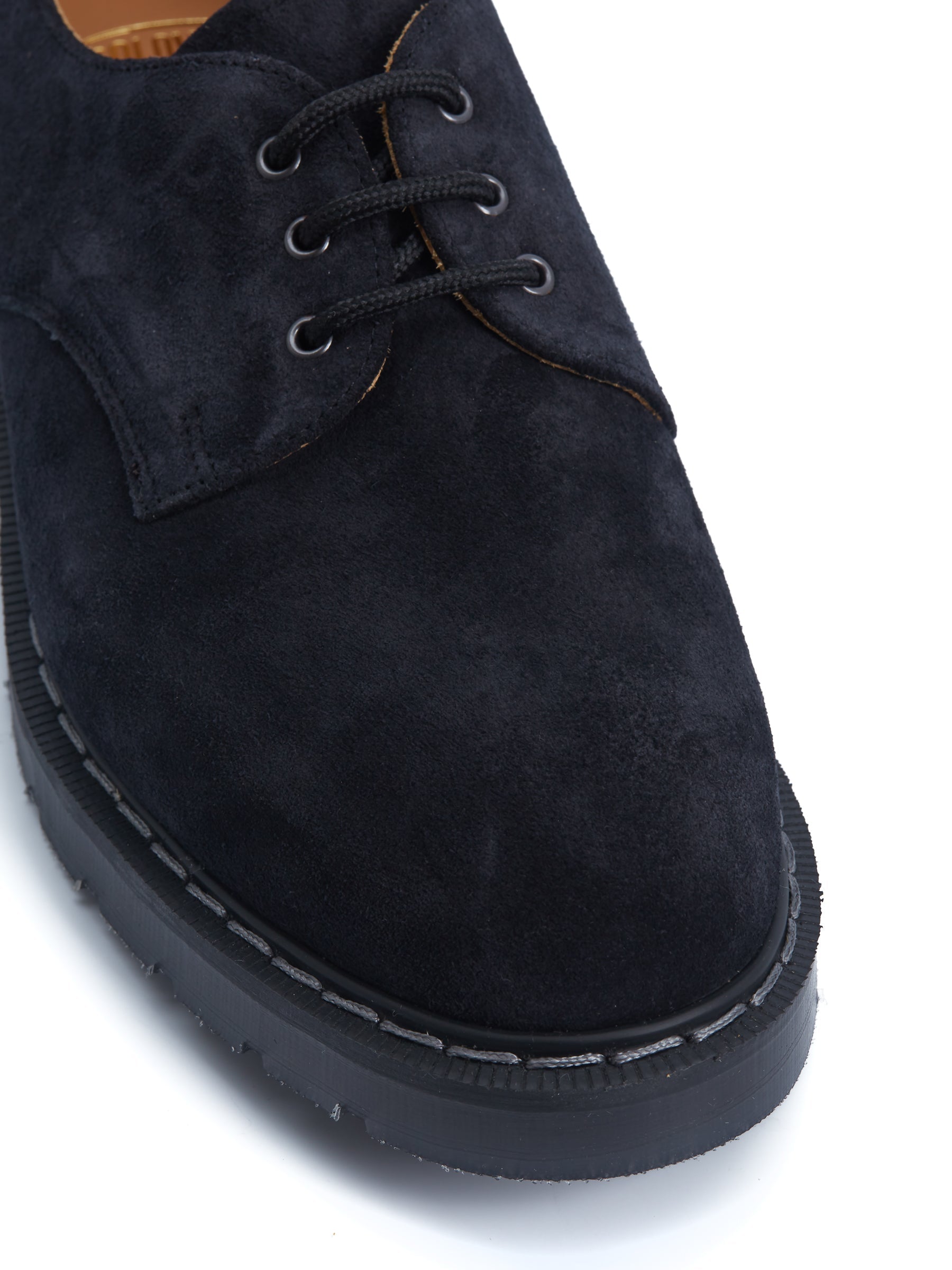  Solovair X Oliver Spencer Navy Suede 3-eye Gibson Shoes