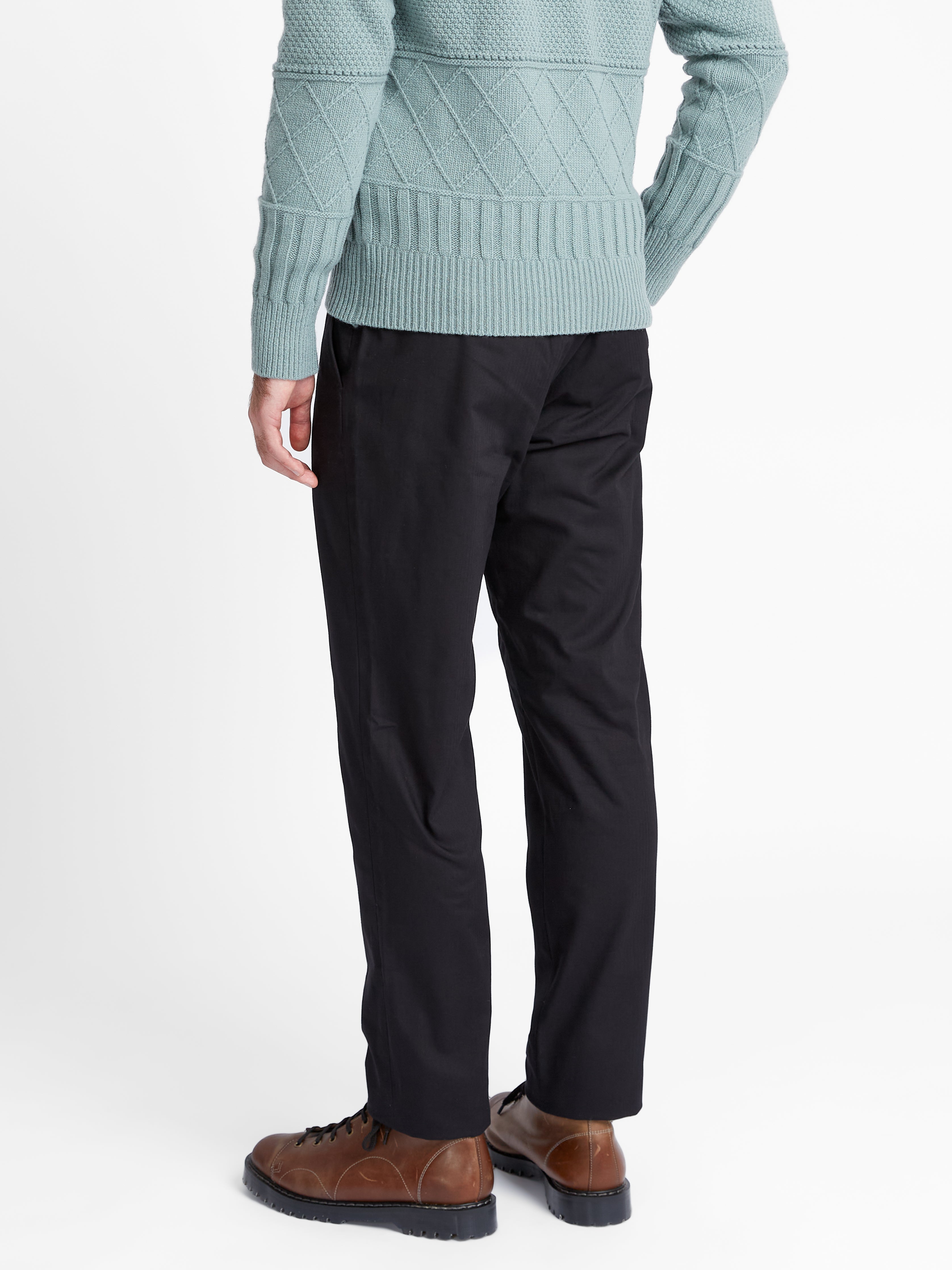  Fishtail Trouser Eden Black