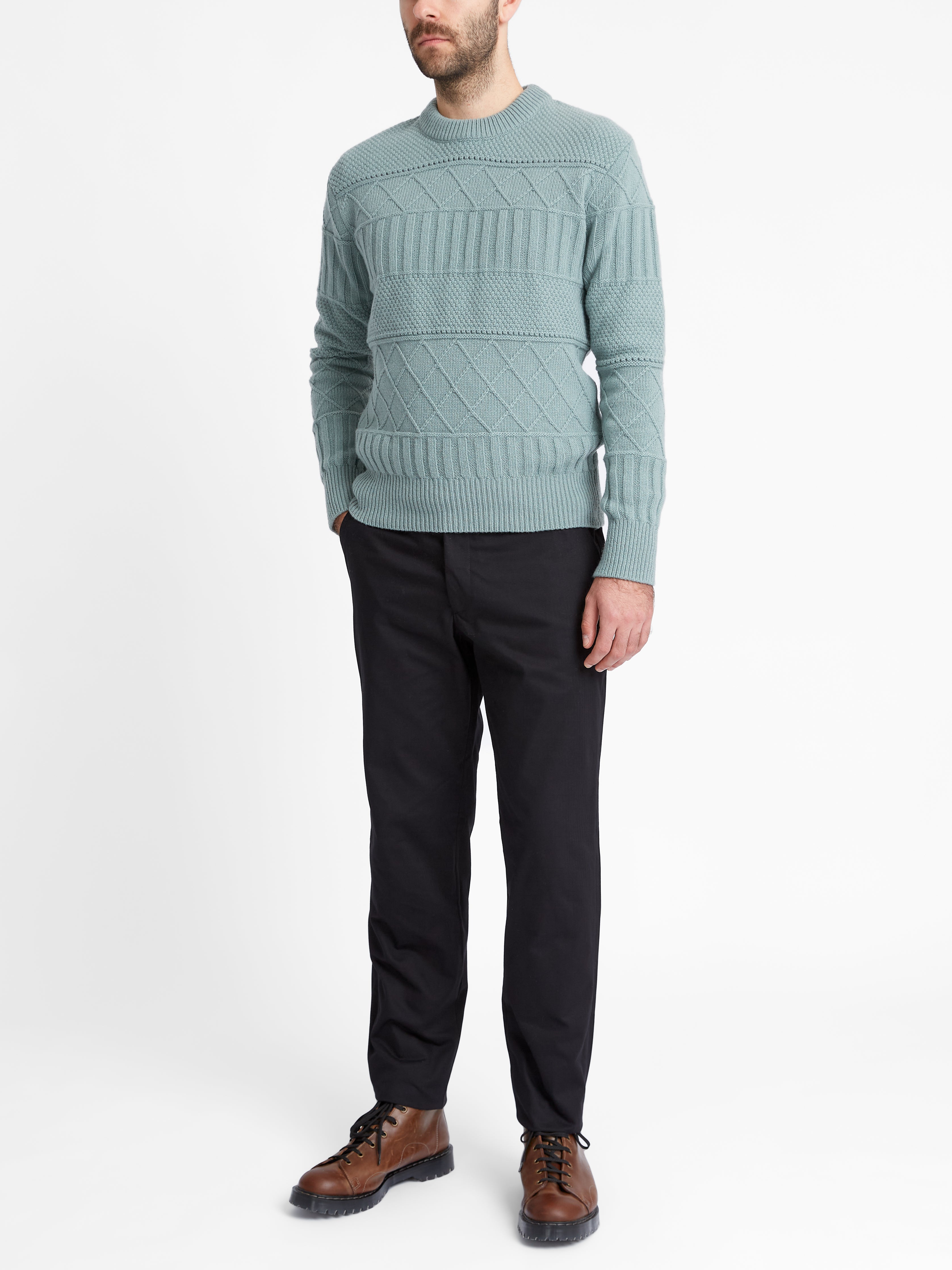  Fishtail Trouser Eden Black
