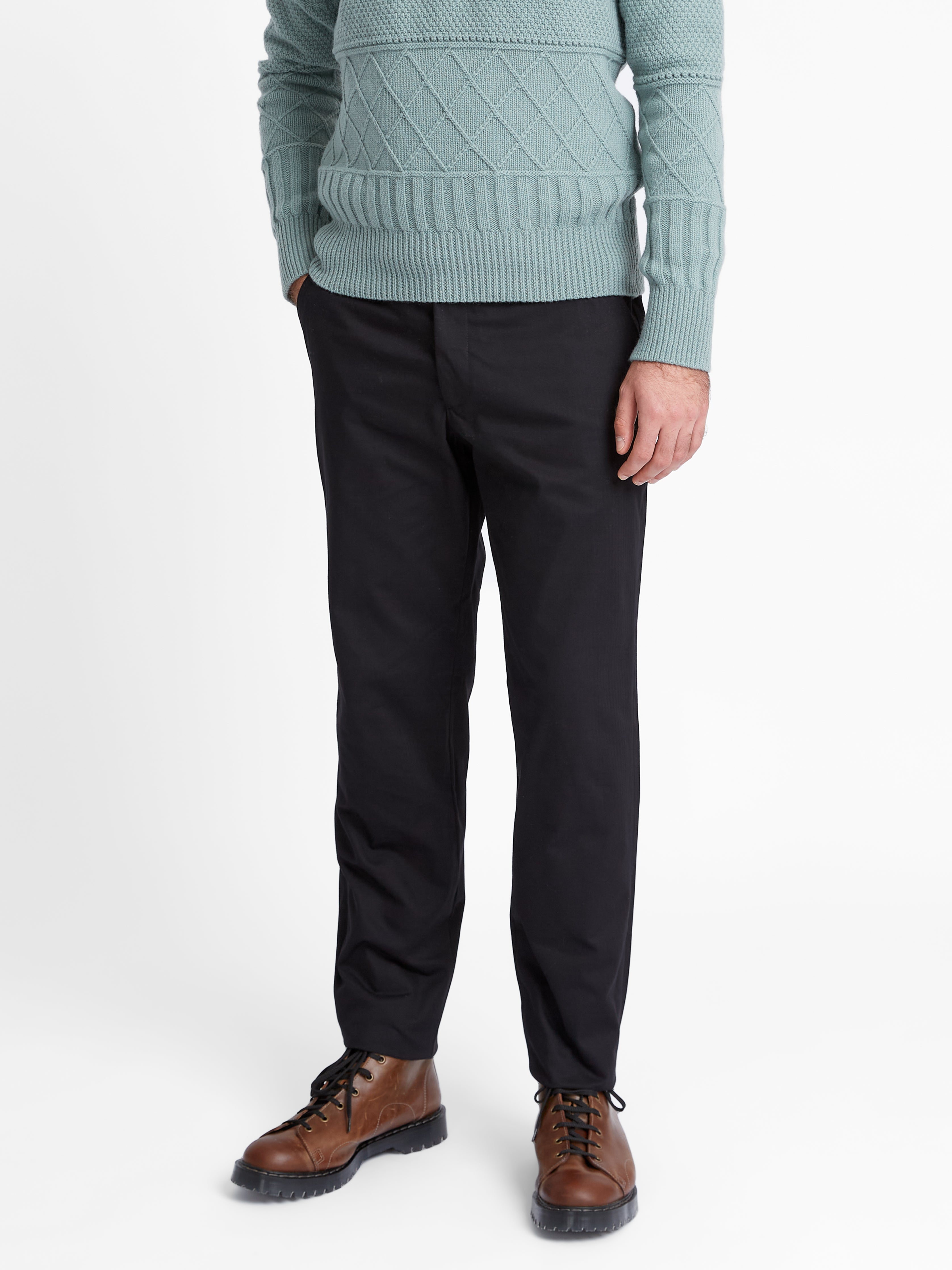  Fishtail Trouser Eden Black