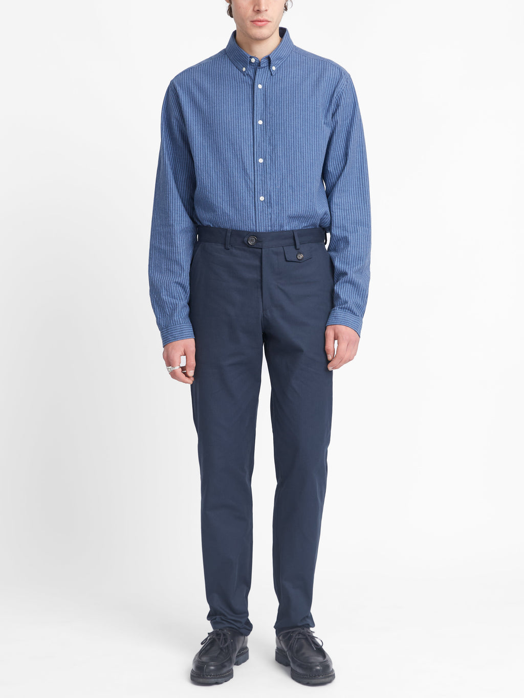  Fishtail Trouser Eden Navy