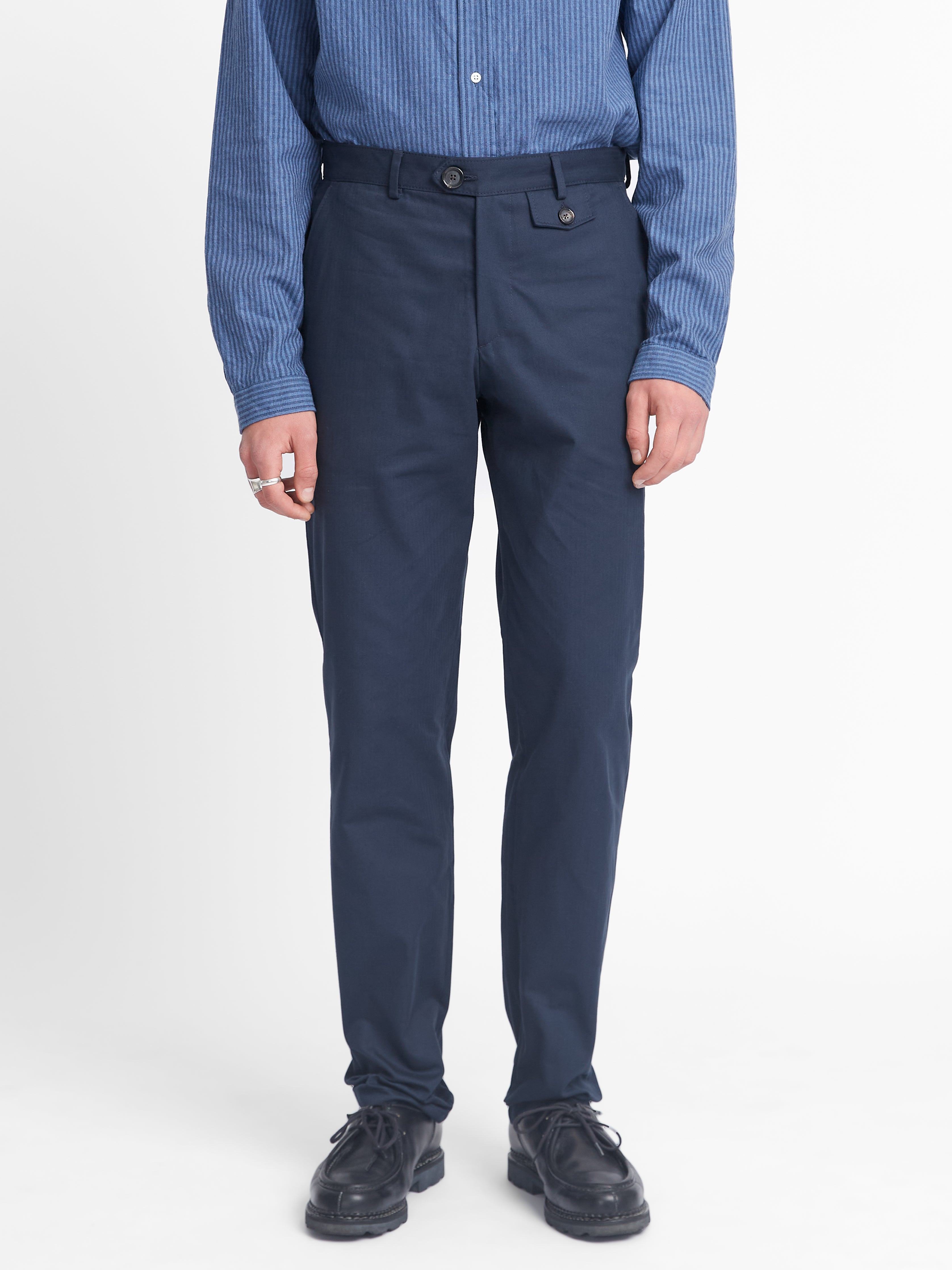  Fishtail Trouser Eden Navy