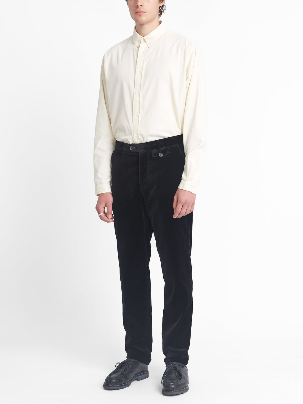  Fishtail Trousers Velvet Black