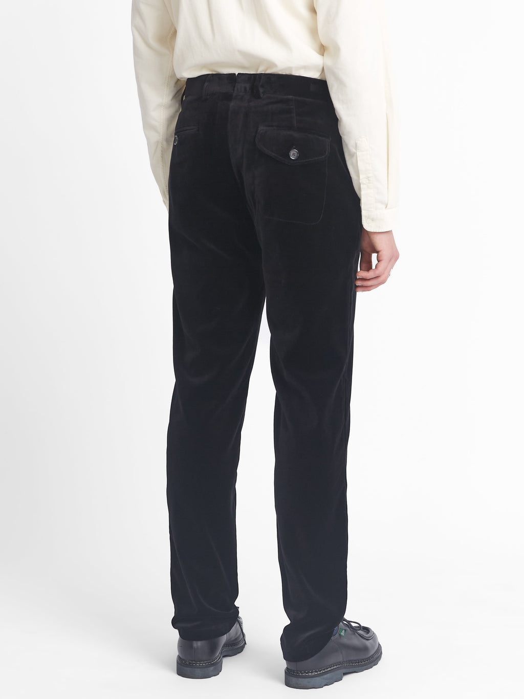  Fishtail Trousers Velvet Black