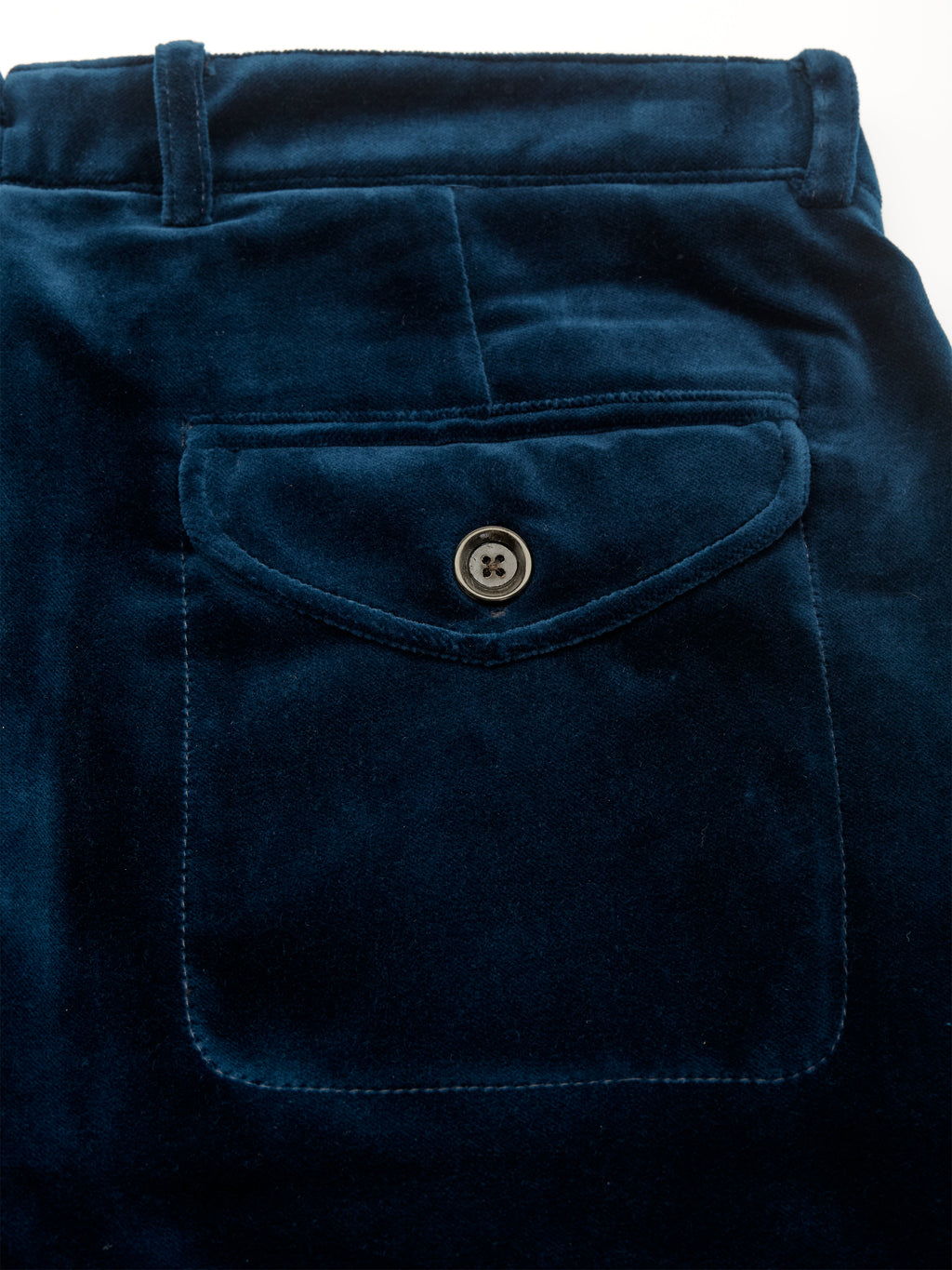  Fishtail Trousers Velvet Sapphire Blue