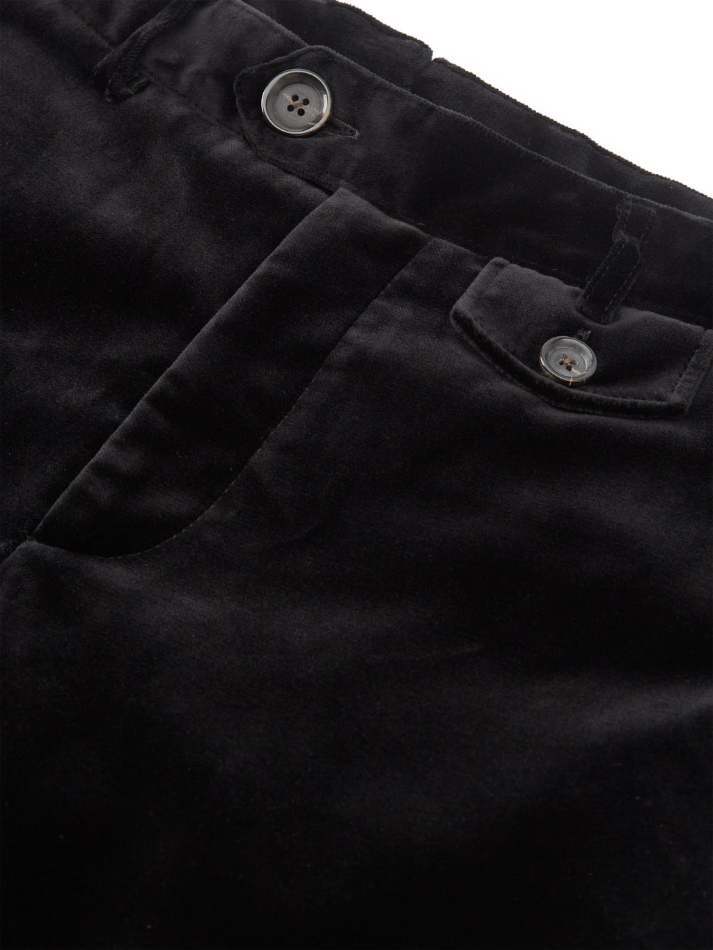  Fishtail Trousers Velvet Black
