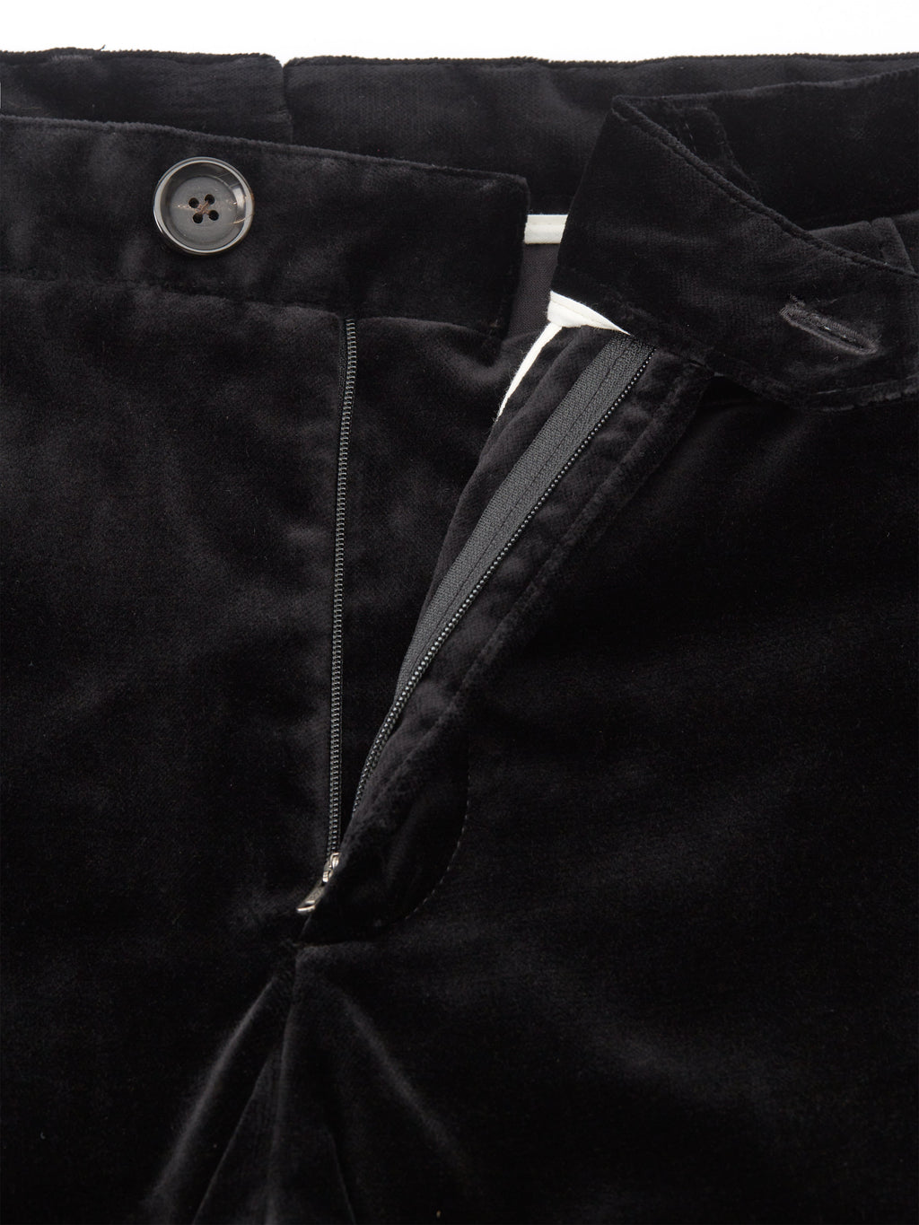  Fishtail Trousers Velvet Black