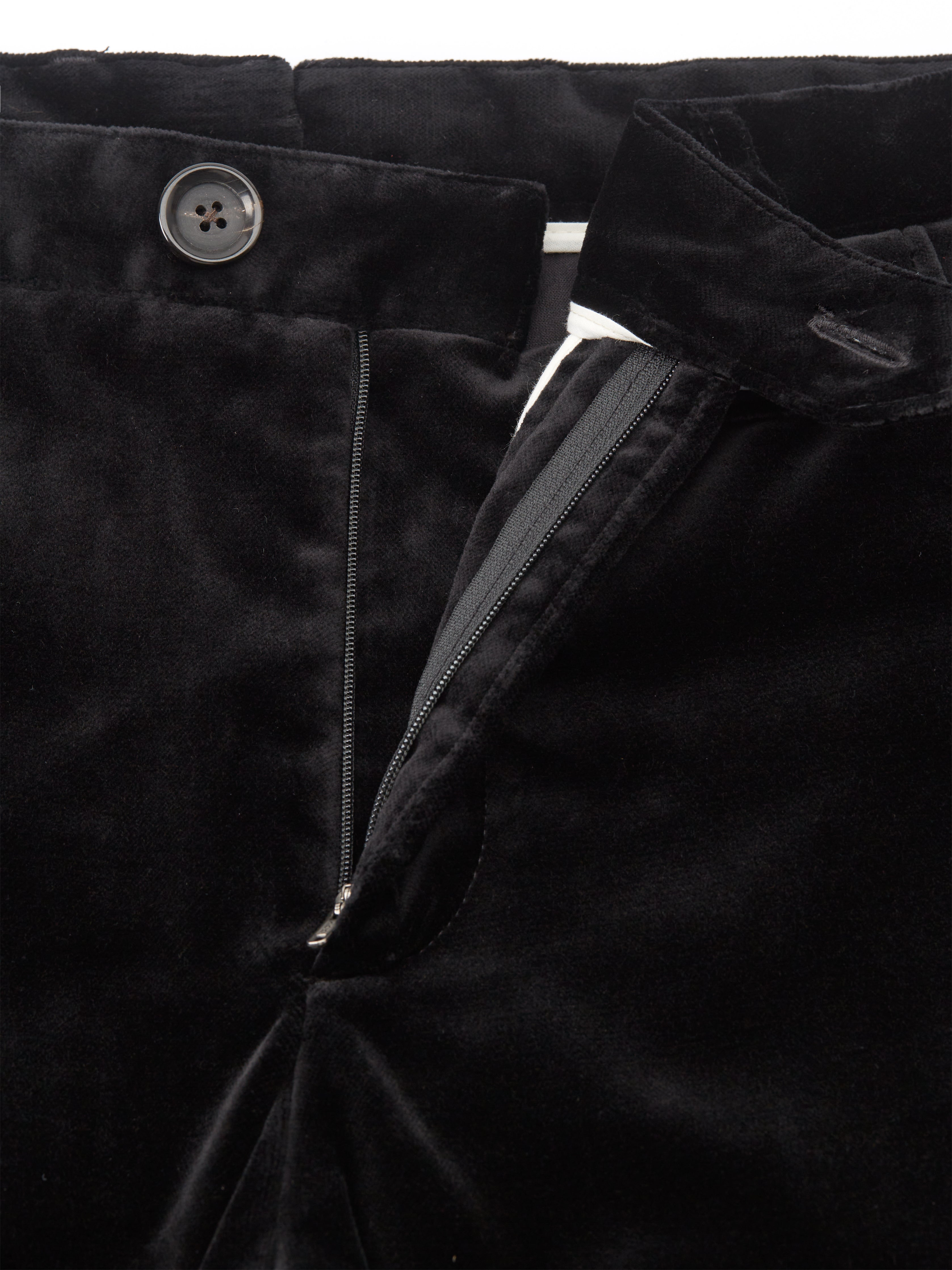  Fishtail Trousers Velvet Black