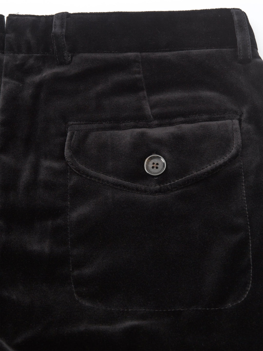  Fishtail Trousers Velvet Black
