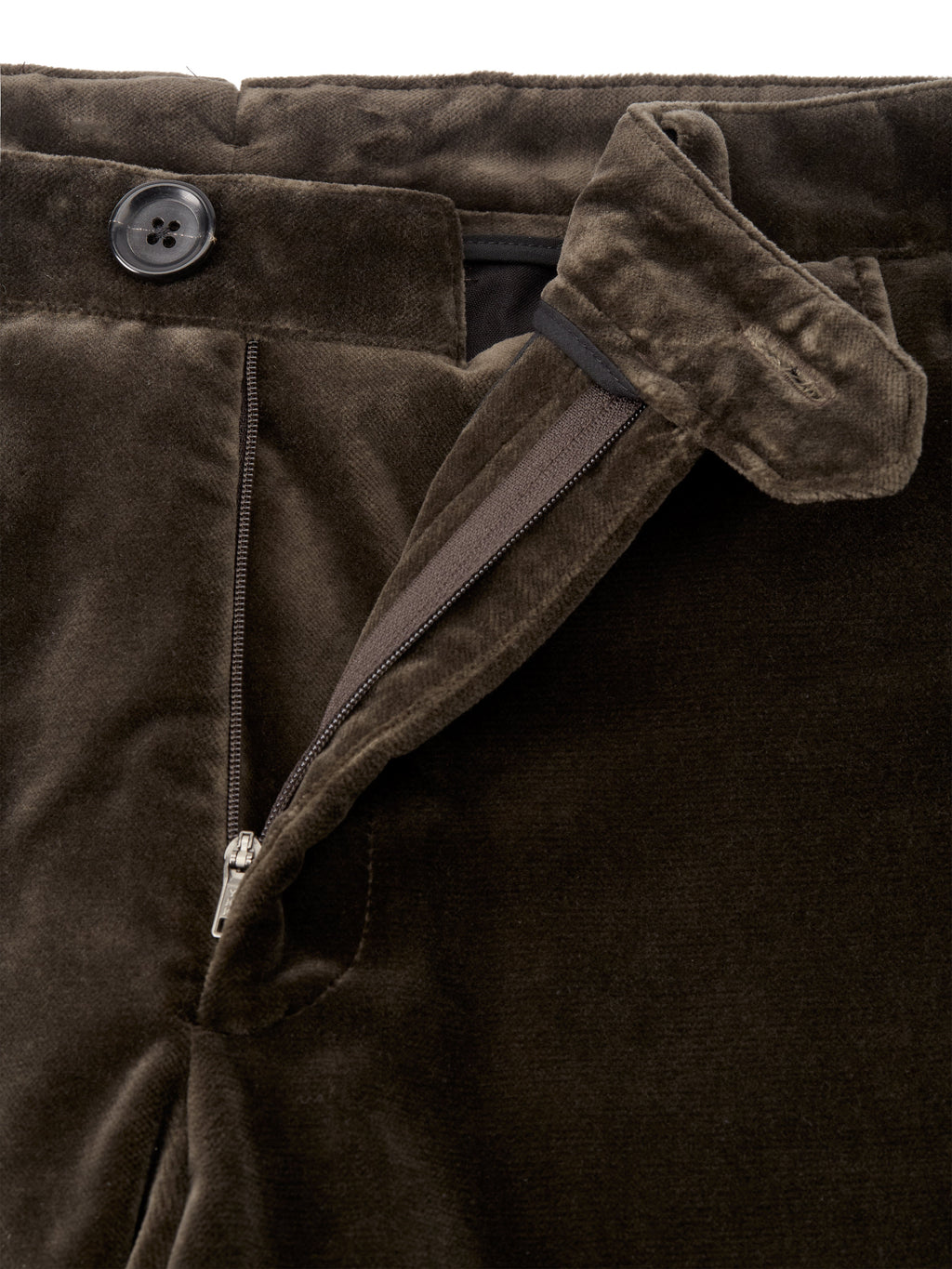  Fishtail Trousers Velvet Mole Grey