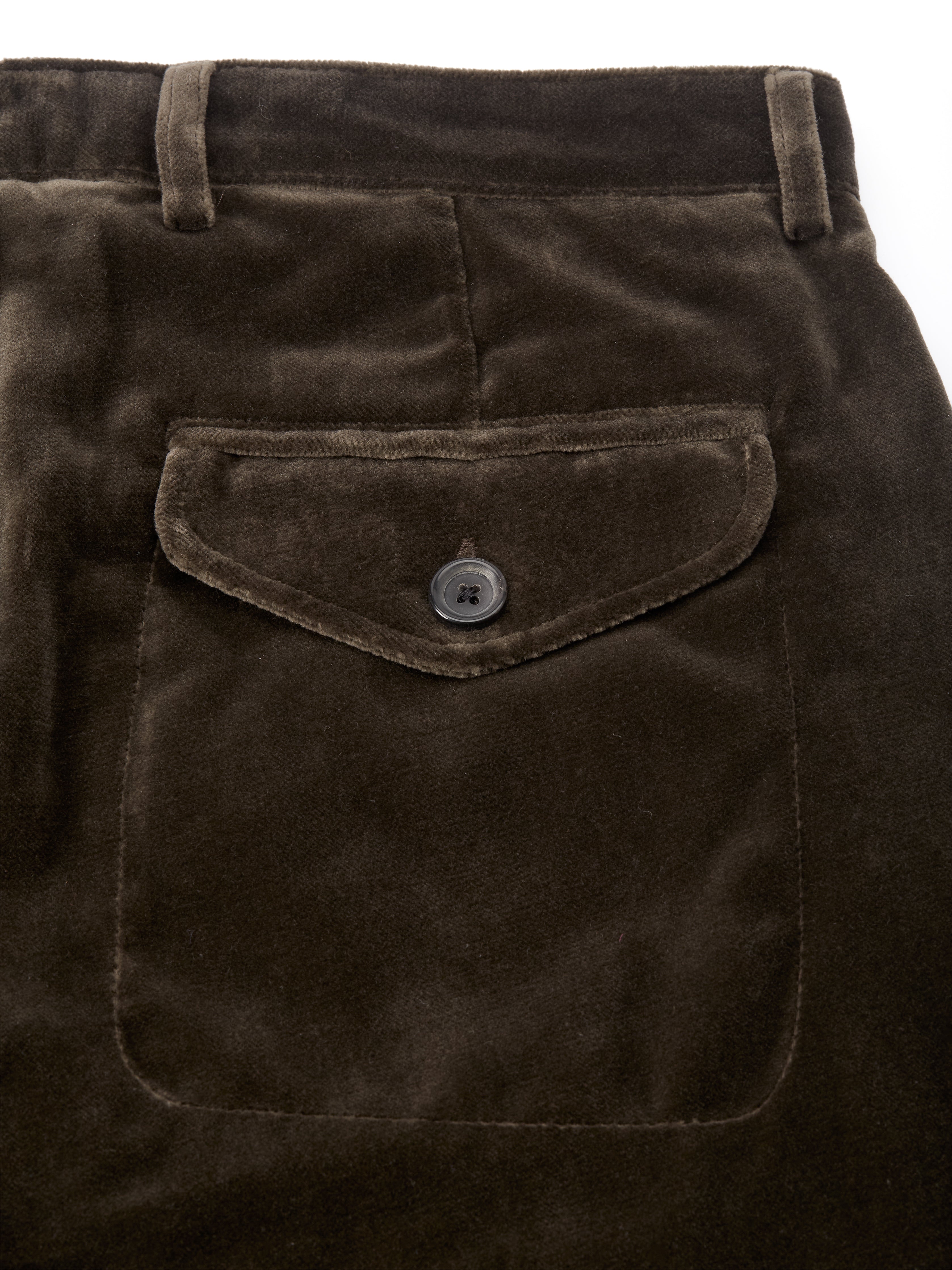  Fishtail Trousers Velvet Mole Grey