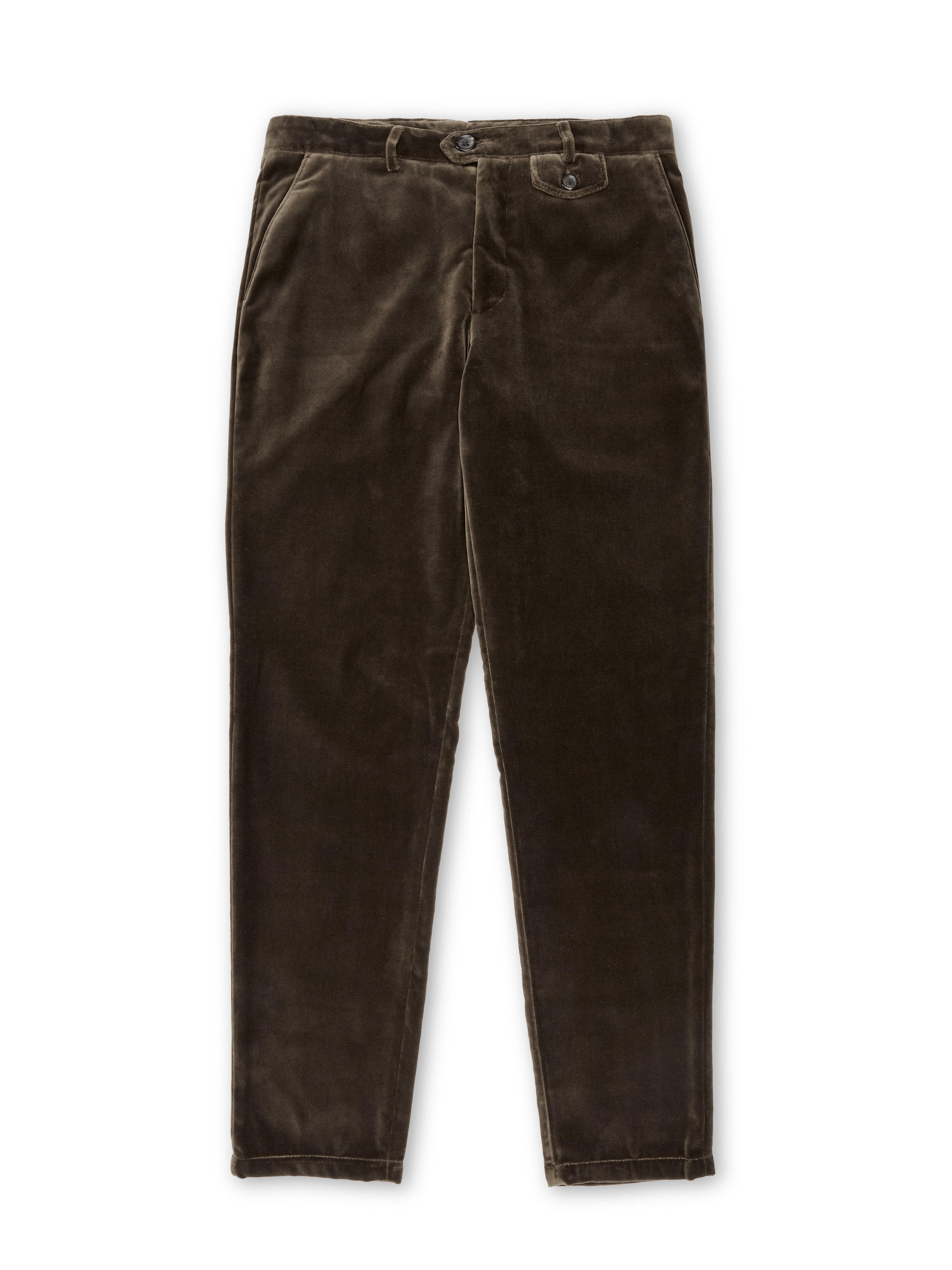  Fishtail Trousers Velvet Mole Grey