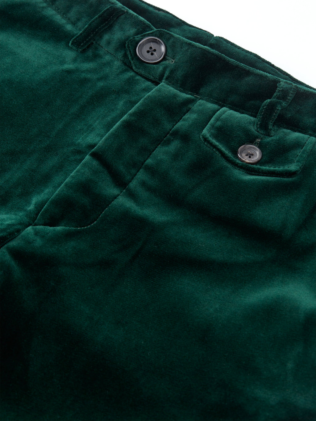  Fishtail Trousers Velvet Racing Green