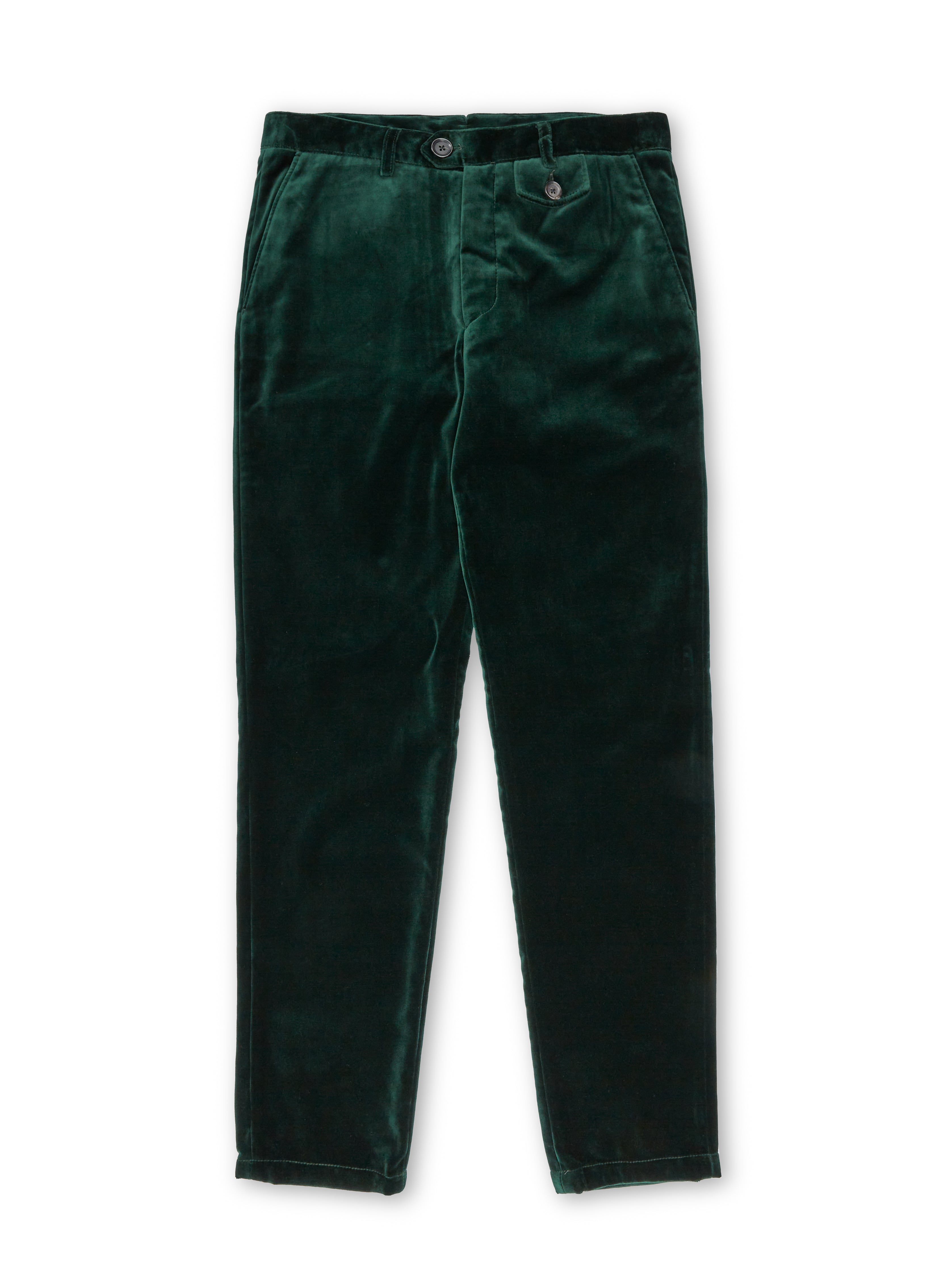  Fishtail Trousers Velvet Racing Green