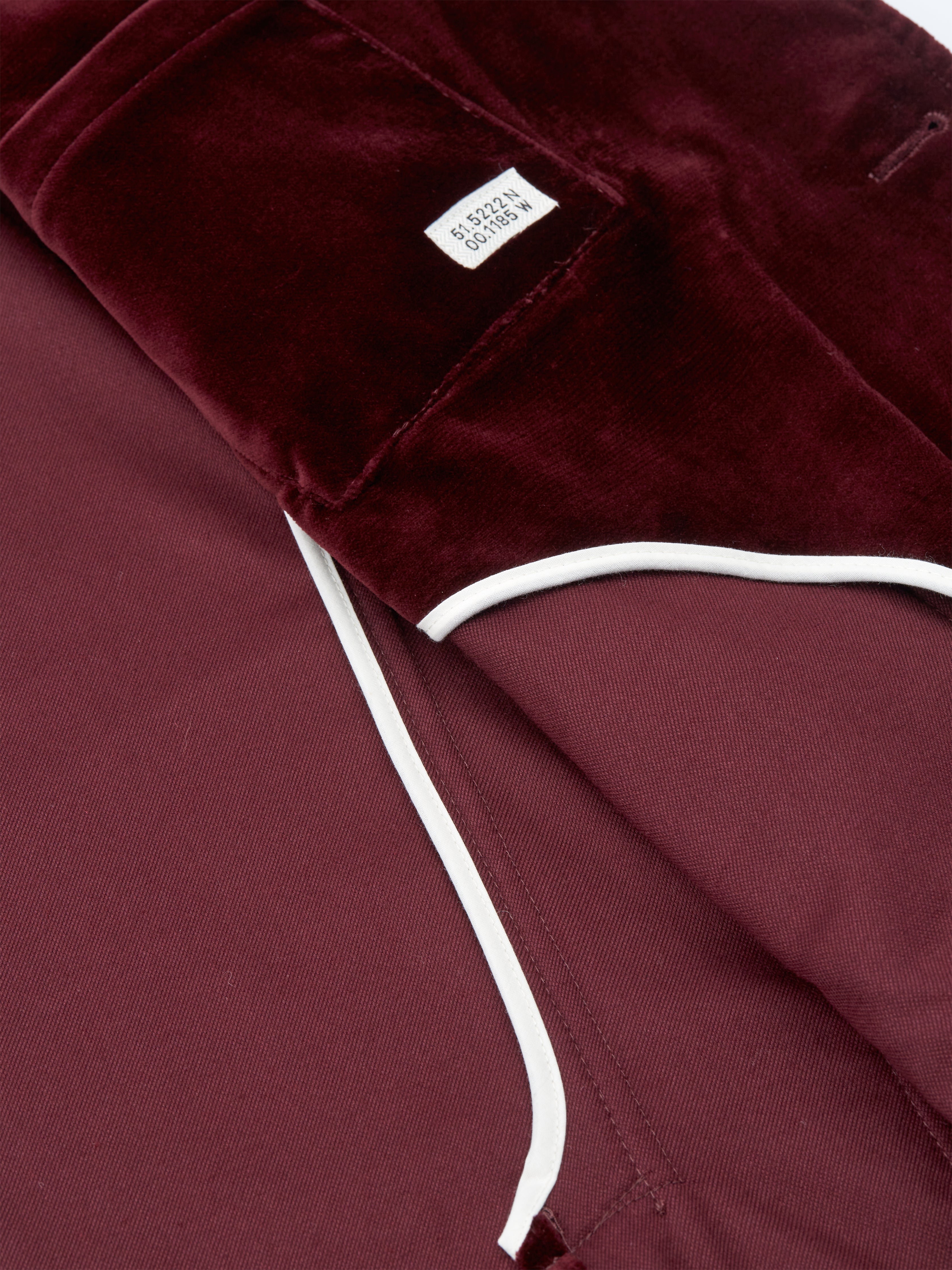  Mansfield Jacket Velvet Burgundy