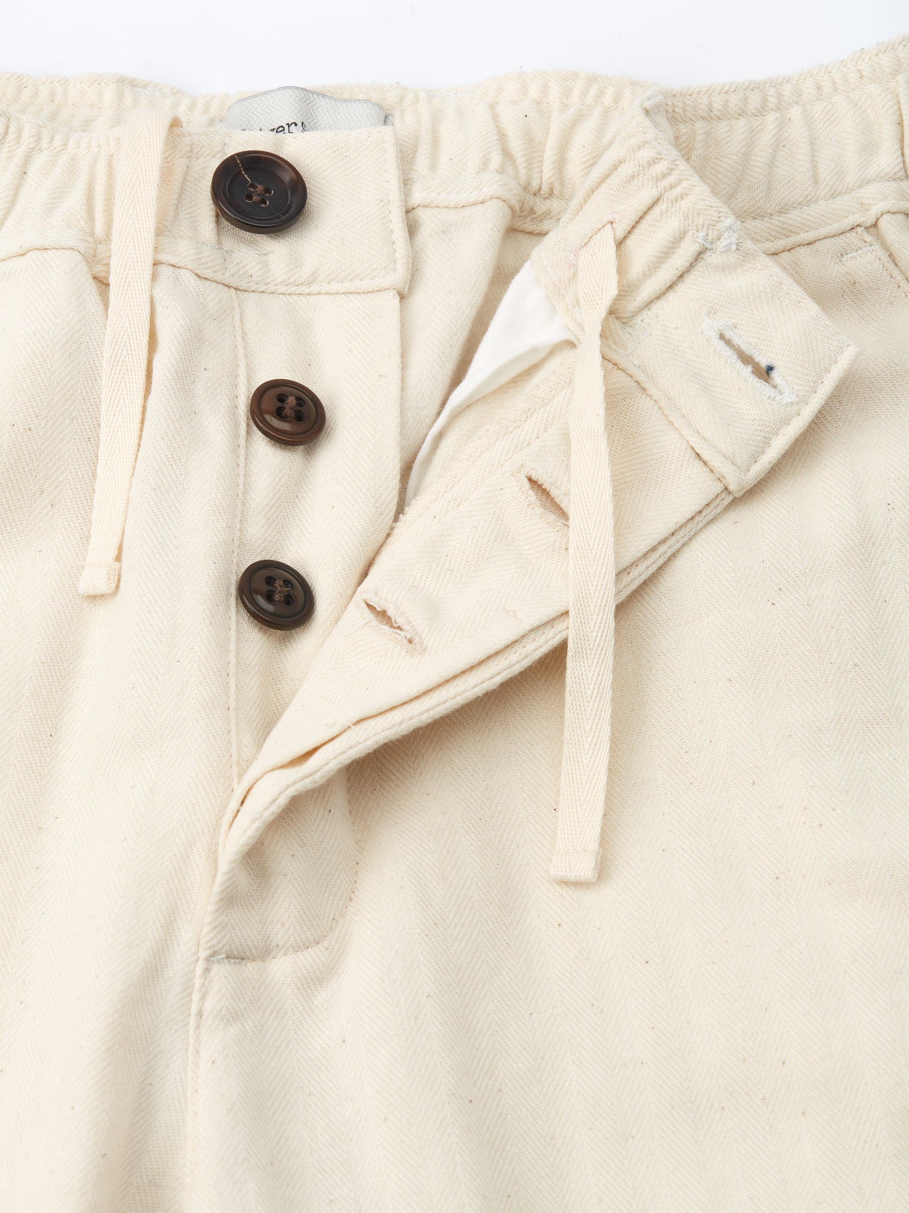  Drawstring Trousers Cairnes Ecru